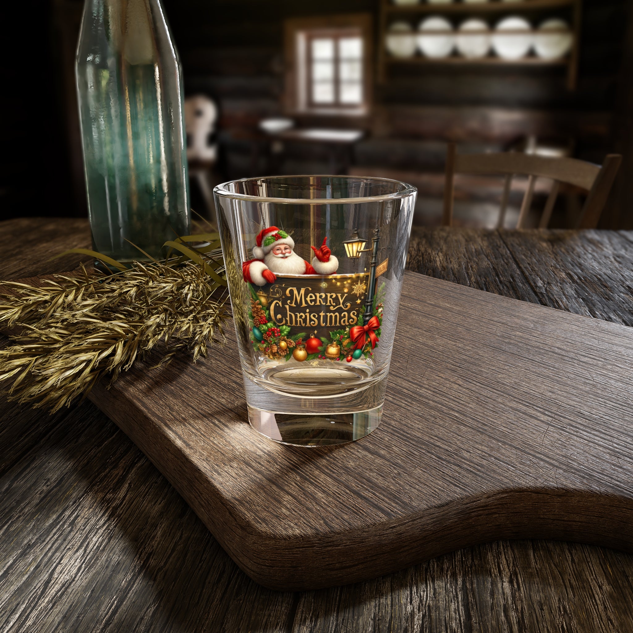 Merry Christmas Santa Shot Glass
