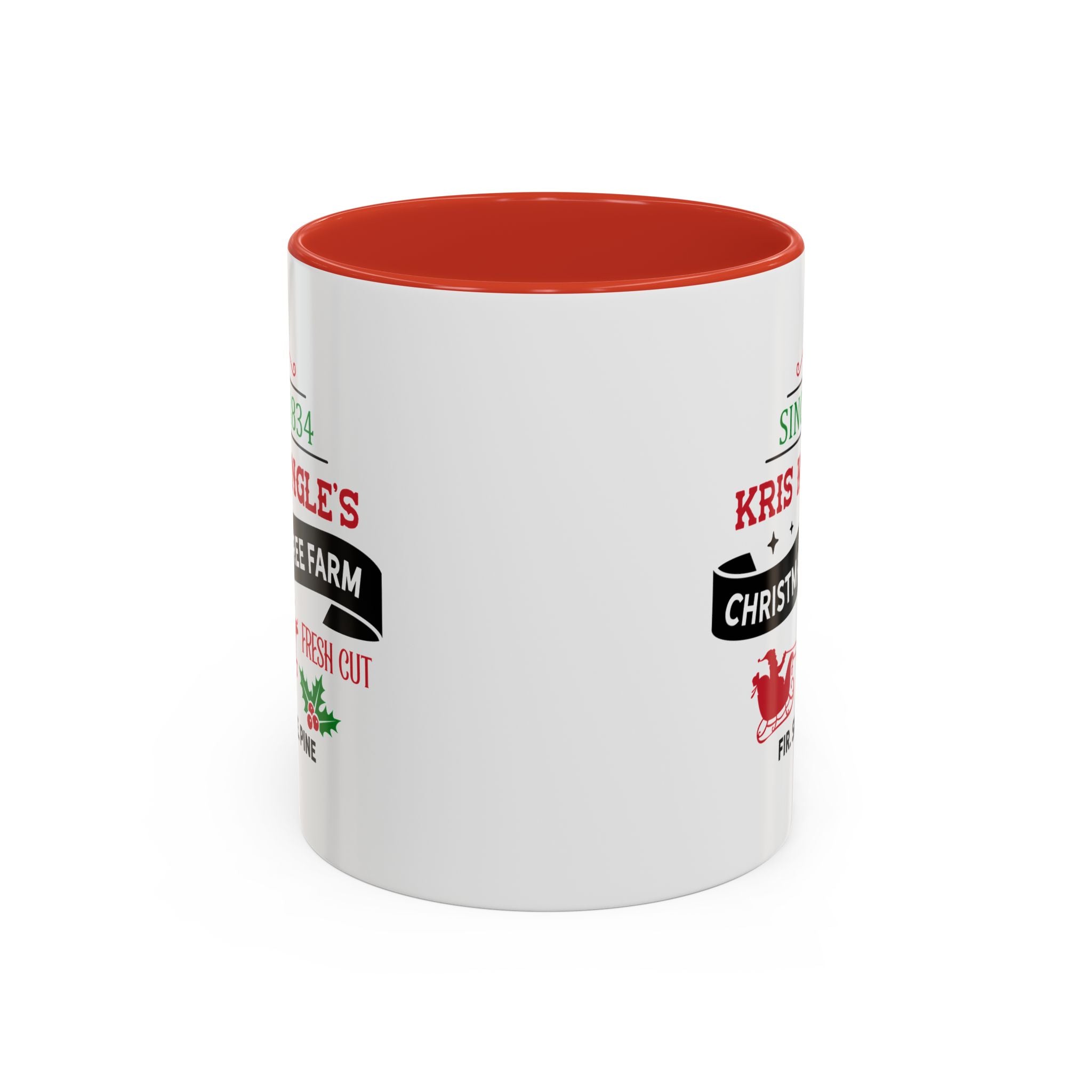 Holiday Coffee Mug, Festive Christmas Mug, Kris Kringle's Tree Farm, Perfect Gift for Coffee Lovers, Winter Drinkware