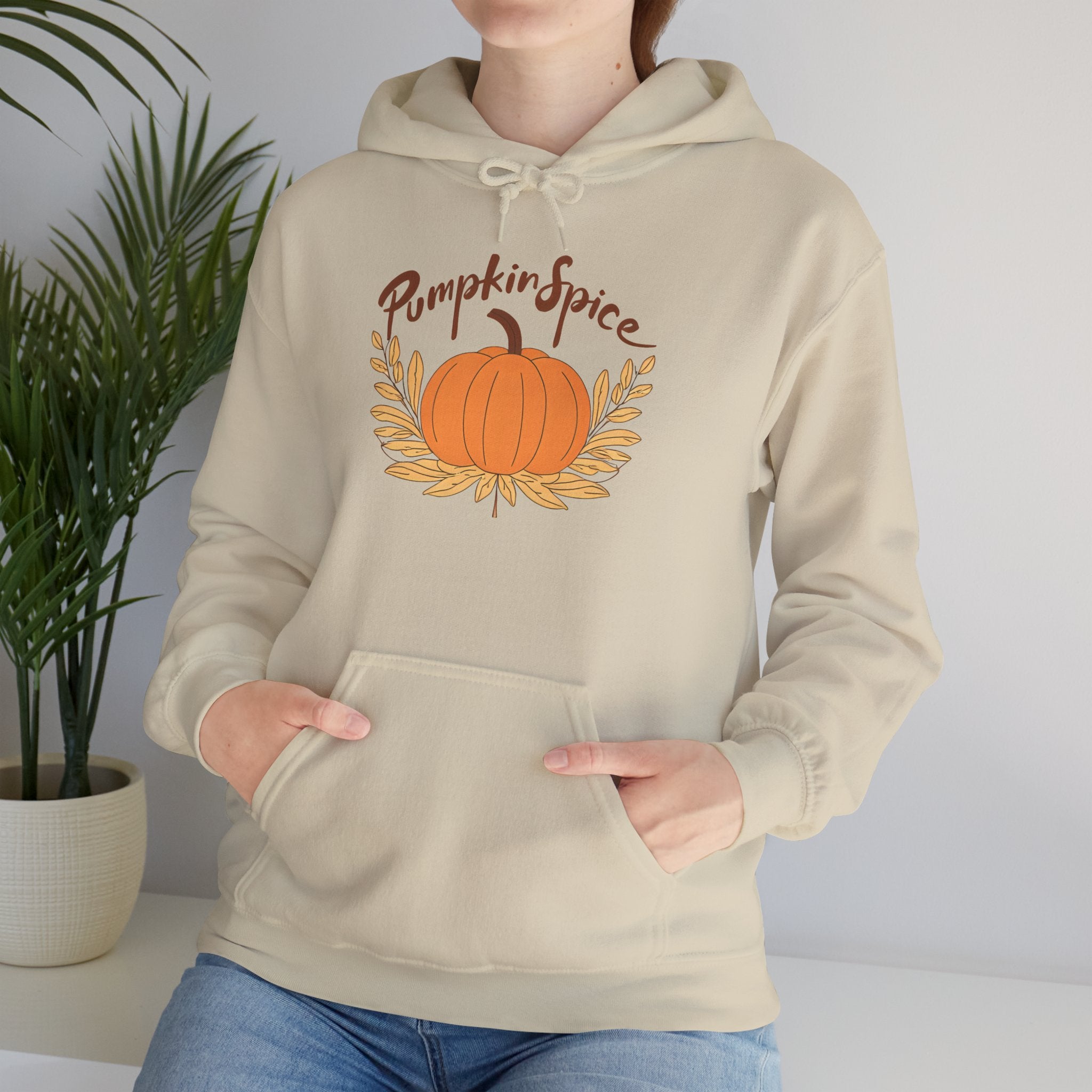 Pumpkin Spice Hooded Sweatshirt | Fall Fashion, Cozy Hooded Sweatshirt, Fall Apparel, Halloween Sweatshirt, Thanksgiving Gift