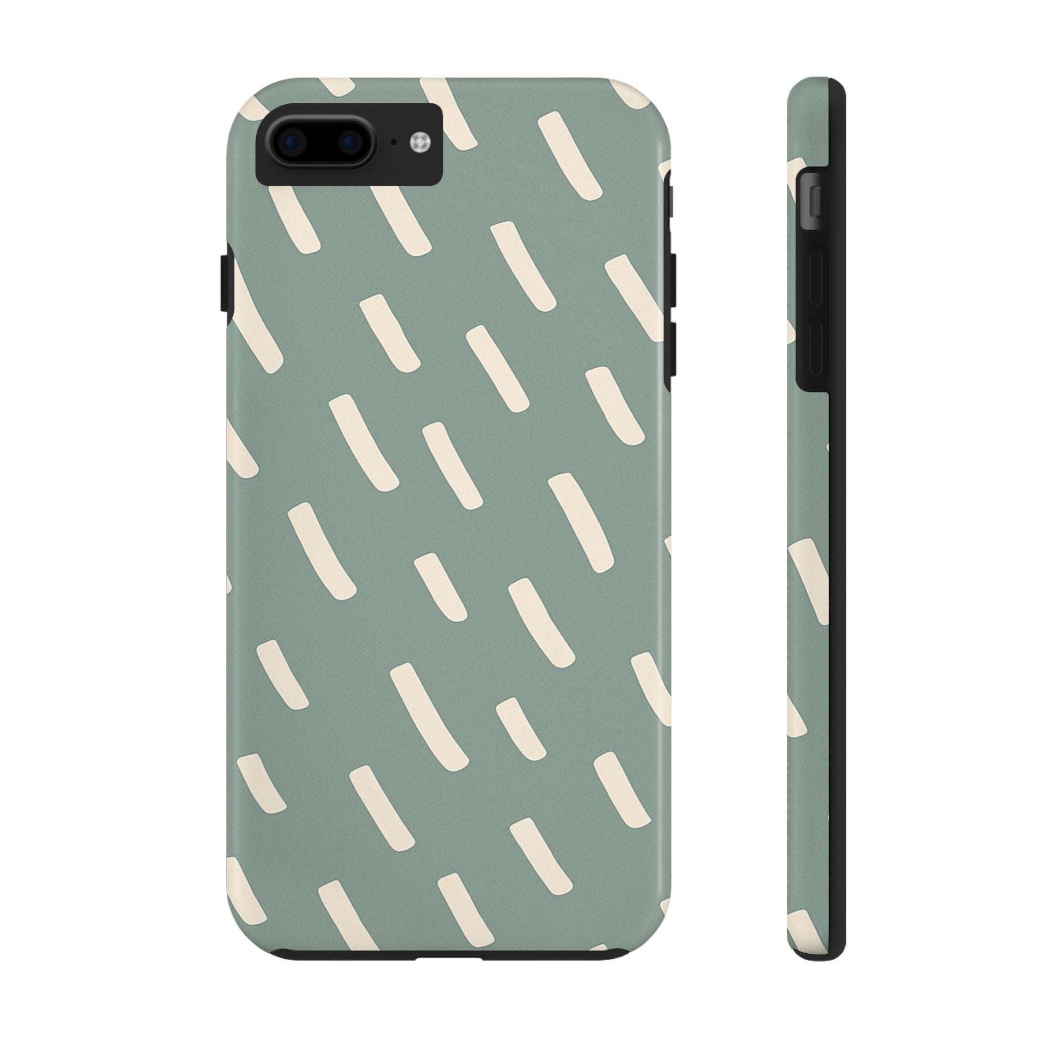 Stylish Sage Green & Beige Tough Phone Case Durable Case for Everyday Use Unique Design Great Gift Trendy Accessory