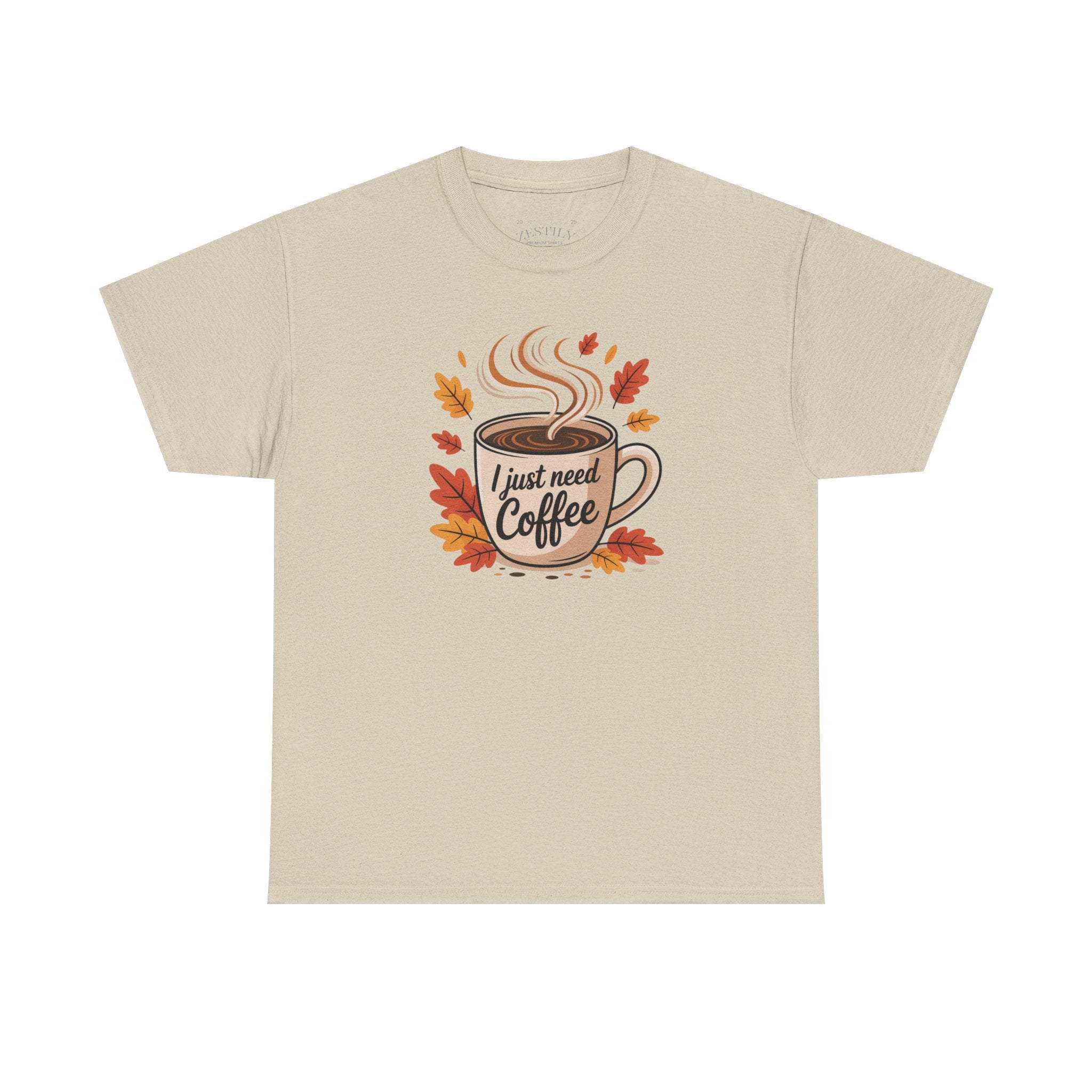 Coffee Lover Tee - Heavy Cotton T-Shirt, Funny Coffee Shirt, Autumn Fashion, Gift for Coffee Enthusiasts, Casual Wear, Fall Apparel