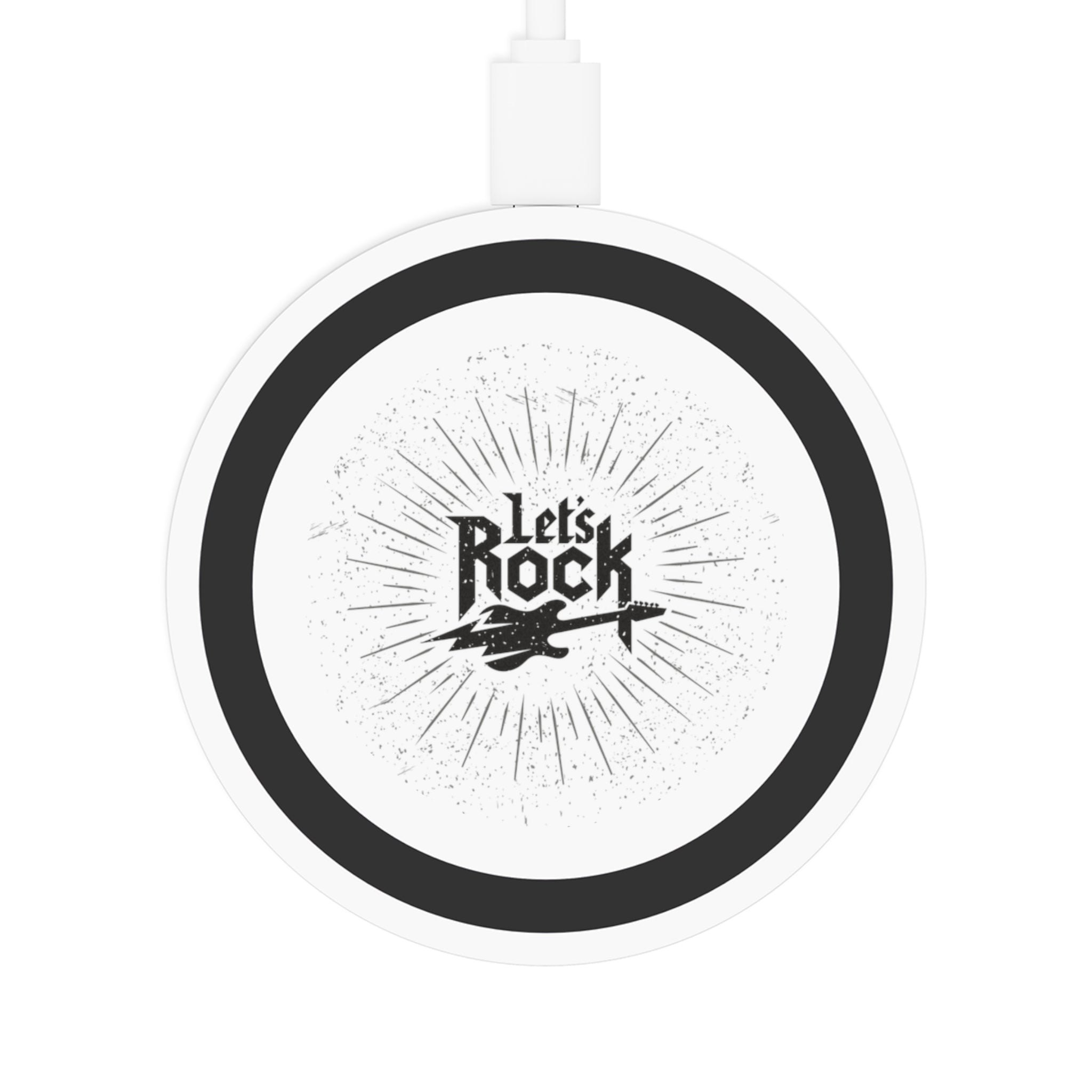 Let's Rock Wireless Charging Pad Music-Themed Charger for Music Lovers
