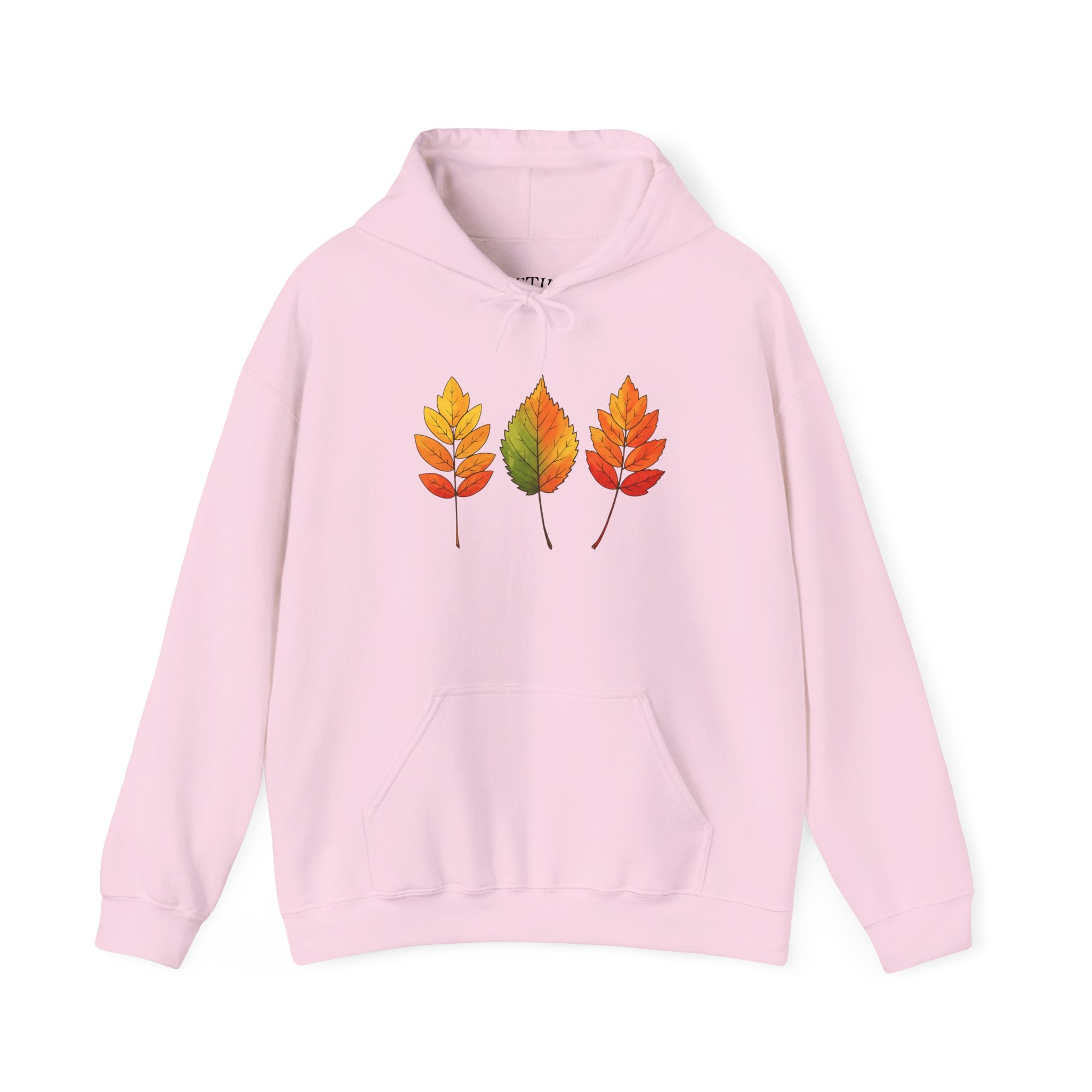 Autumn Leaves Hoodie, Cozy Fall Sweatshirt, Hooded Sweatshirt, Nature Inspired Apparel, Seasonal Wardrobe Essential