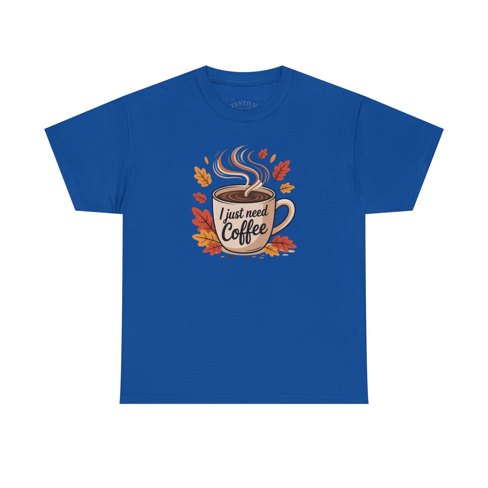 Coffee Lover Tee - Heavy Cotton T-Shirt, Funny Coffee Shirt, Autumn Fashion, Gift for Coffee Enthusiasts, Casual Wear, Fall Apparel