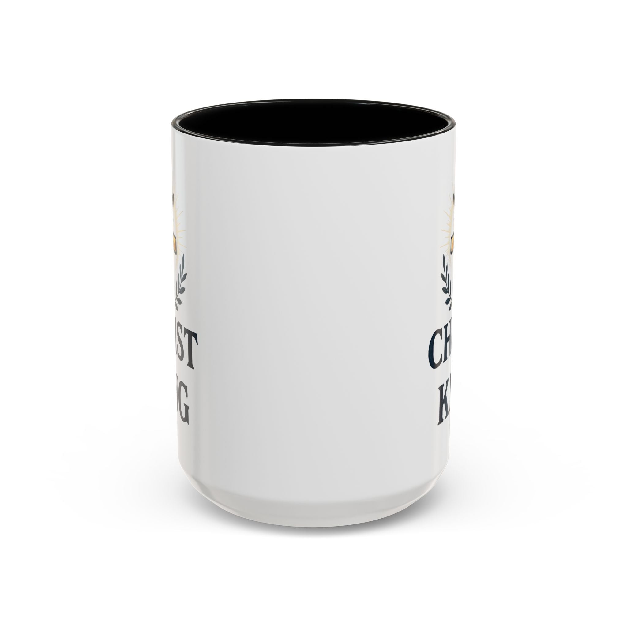 Religious Accent Coffee Mug - "Christ is King" - Inspirational Gift for Believers, Perfect for Holidays, Prayer, Home Decor, Church Events