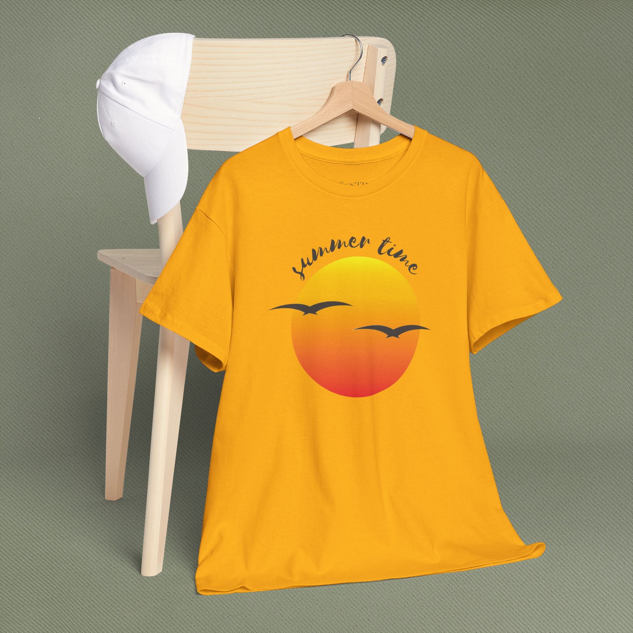 Summer Sunset Graphic Tee - Perfect for Beach Days, Casual Outings, Festivals, Summer Celebrations, T-Shirt