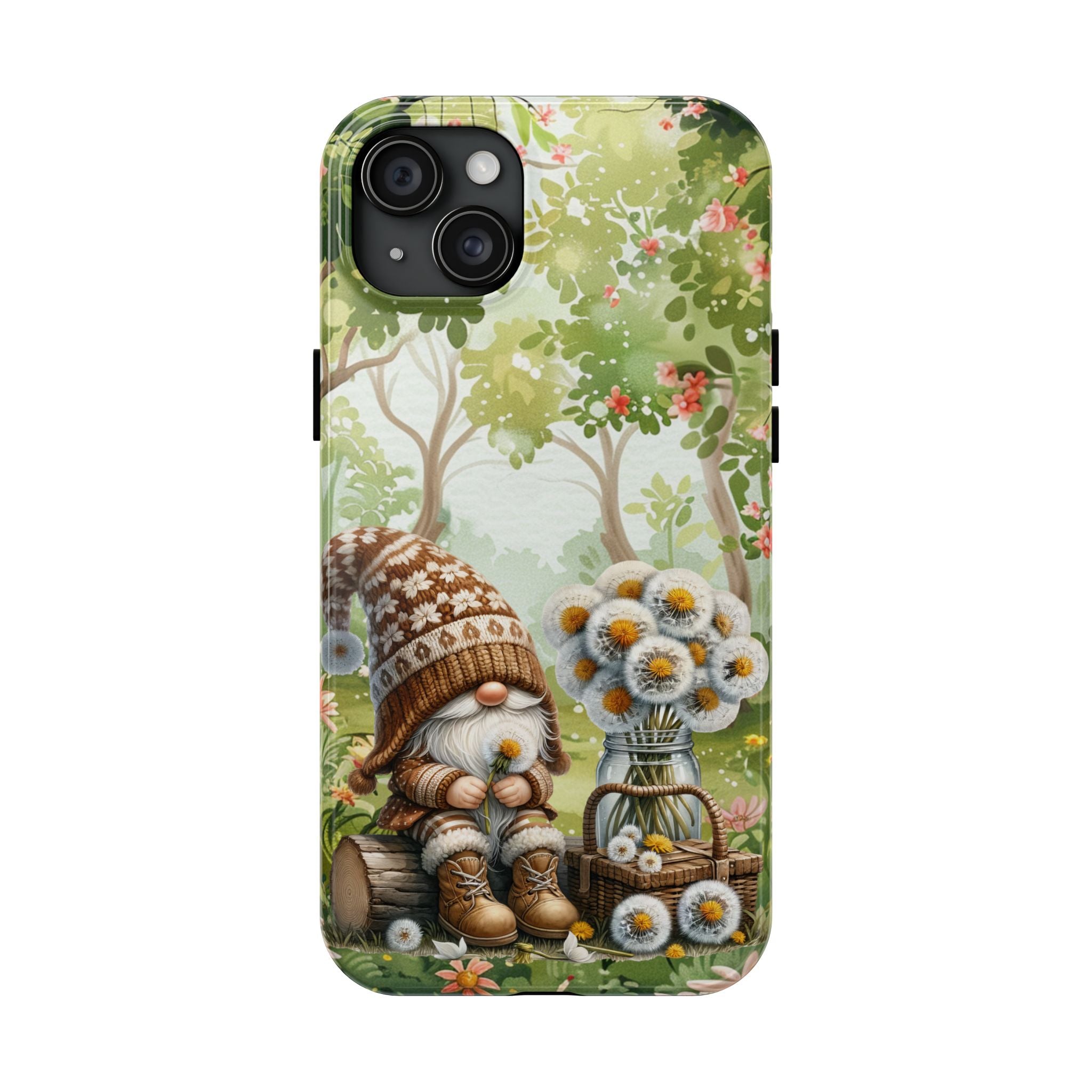 Dandelion Floral Gnome Tough Mobile Phone Case