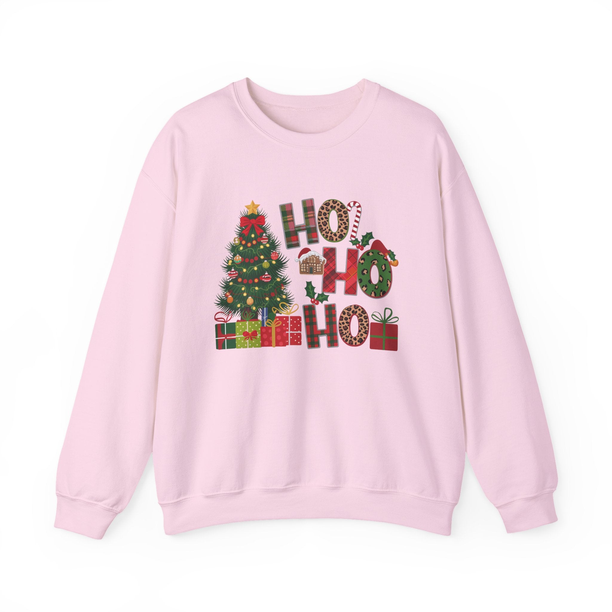 Festive Holiday Sweatshirt - Perfect Christmas Gift, Cozy Crewneck, Seasonal Style, Ho Ho Ho Design, Winter Wear