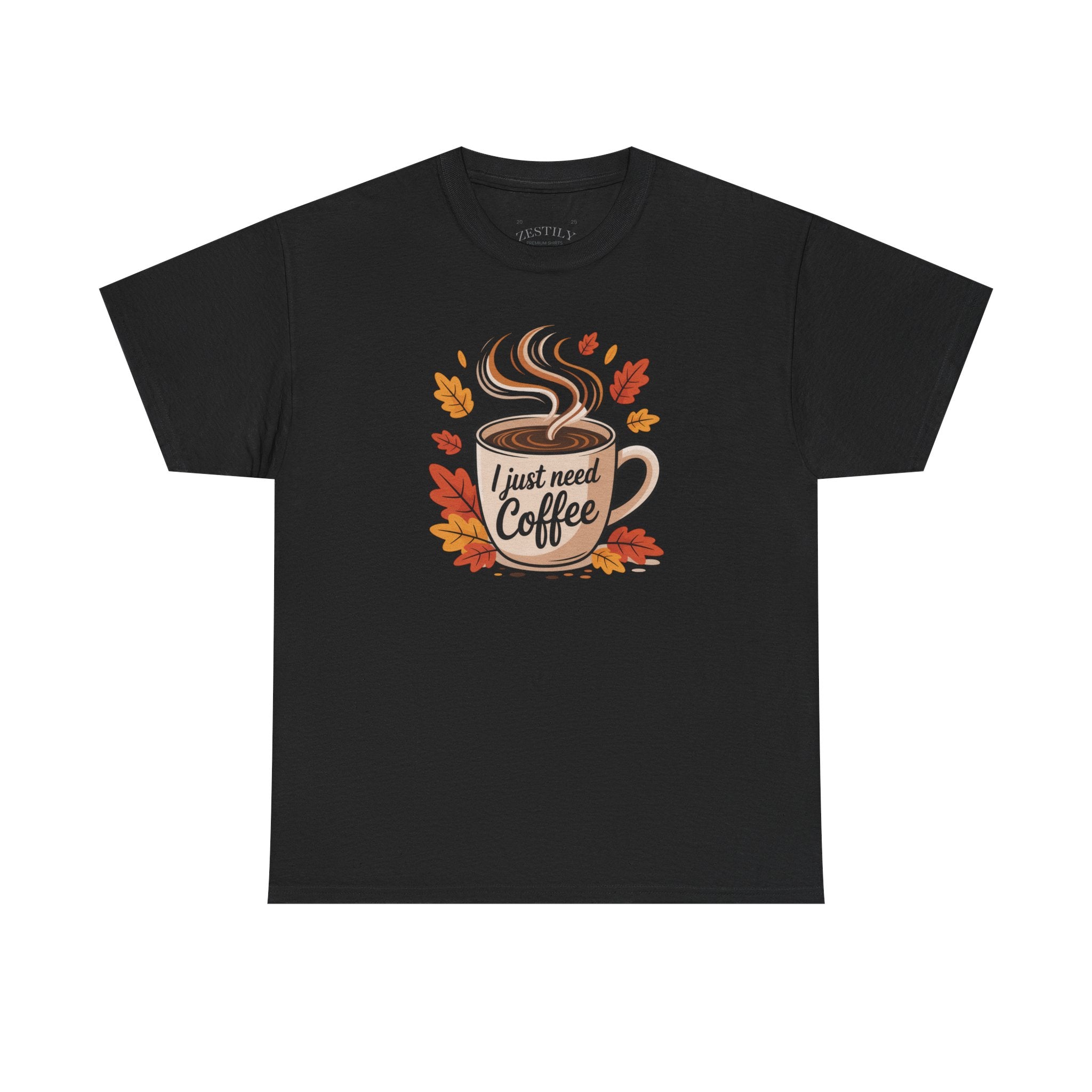 Coffee Lover Tee - Heavy Cotton T-Shirt, Funny Coffee Shirt, Autumn Fashion, Gift for Coffee Enthusiasts, Casual Wear, Fall Apparel