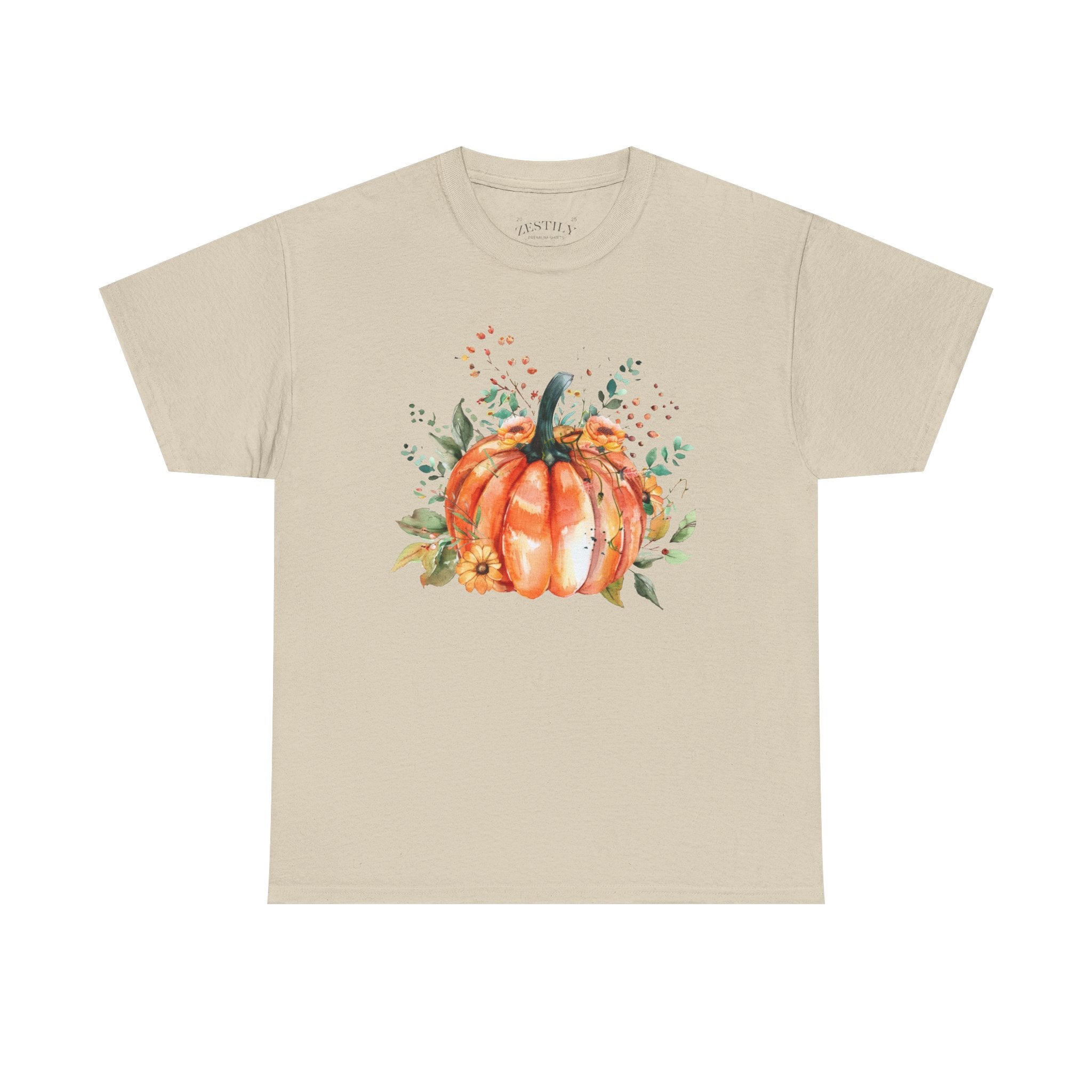 Autumn Pumpkin Tee, Fall Shirt, Harvest Graphic Tee, Thanksgiving Apparel, Seasonal Fashion