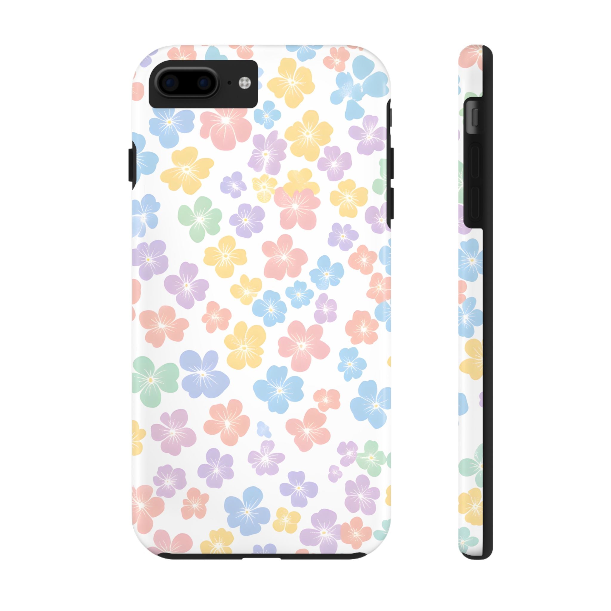 Pastel Floral Daisy Tough iPhone Samsung Case Cute, Durable, Spring Style, Gift for Her, Chic Phone Protection