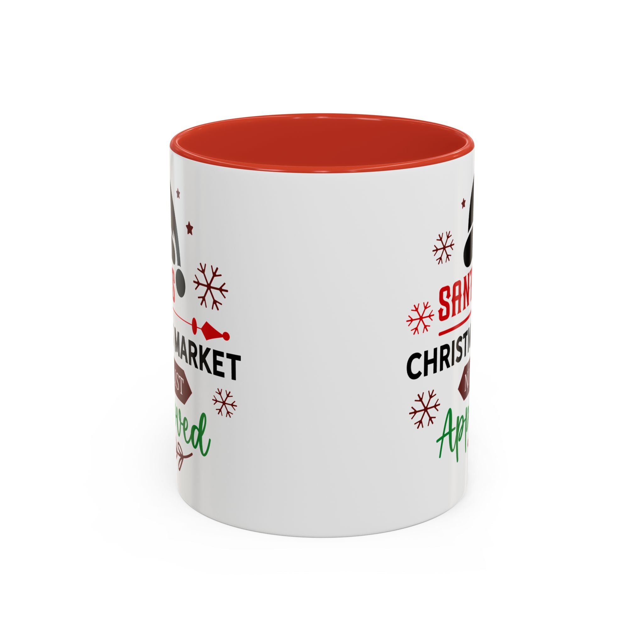 Santa's Christmas Market Approved Coffee Mug - Holiday Gift, Festive Decor, Winter Cheer, Seasonal Beverage, Hot Cocoa Mug