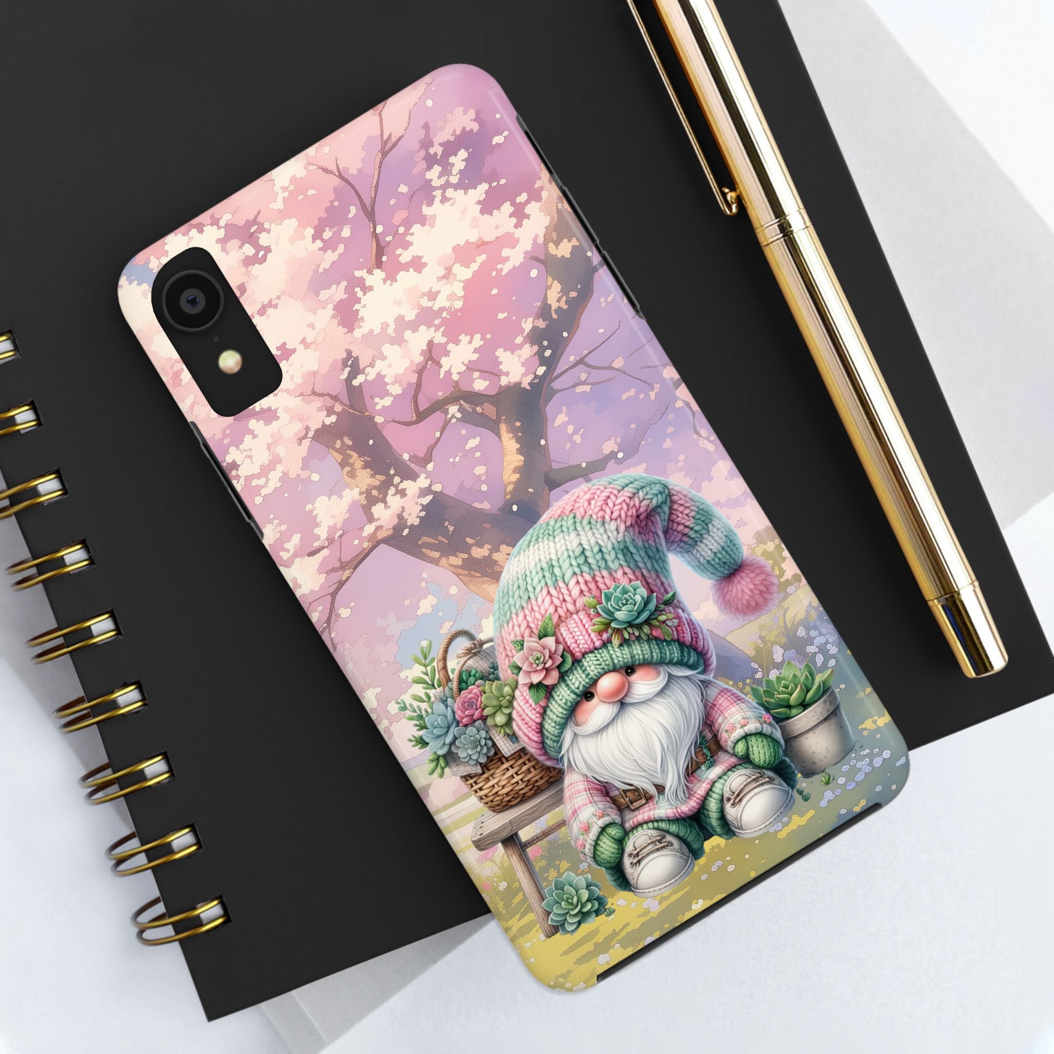 Flower Garden Gnome Tough Mobile Phone Case