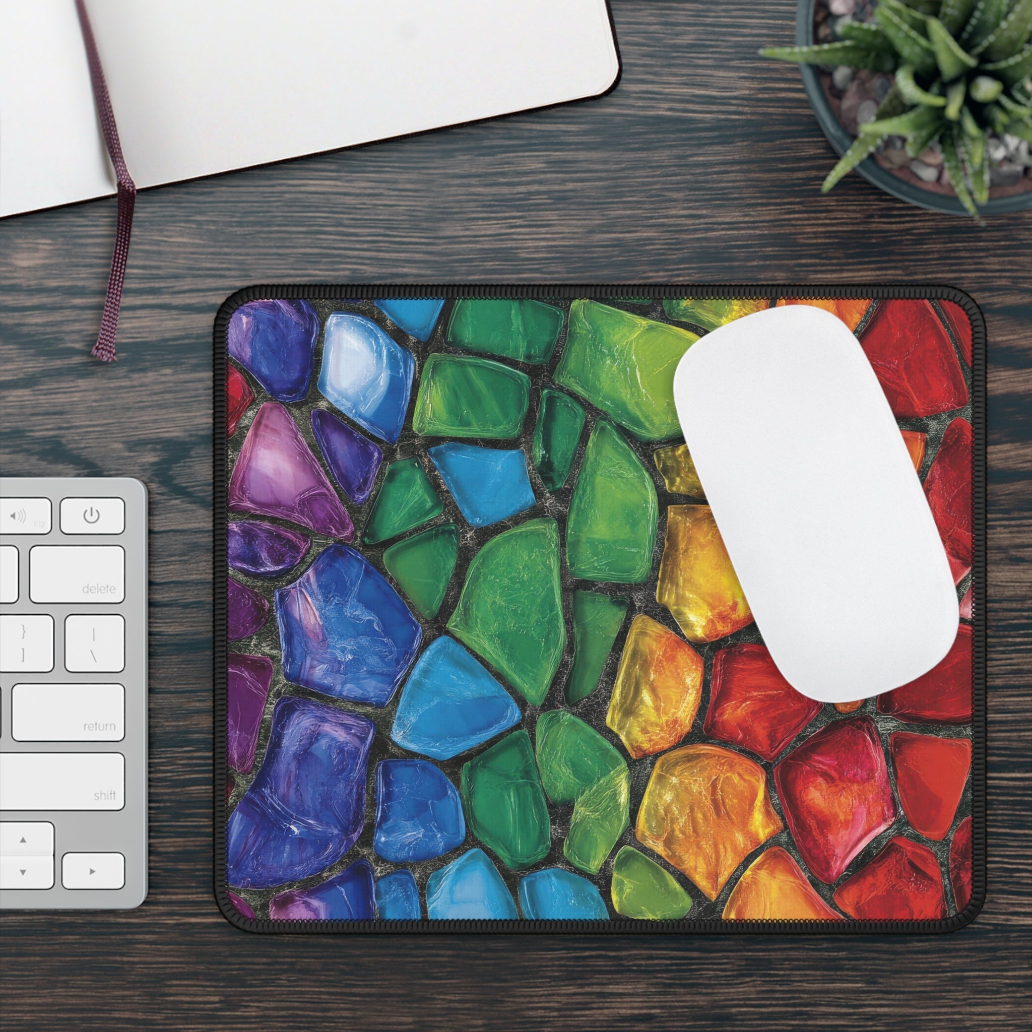 Colorful Mosaic Gaming Mouse Pad Vibrant, Smooth Surface for Gamers