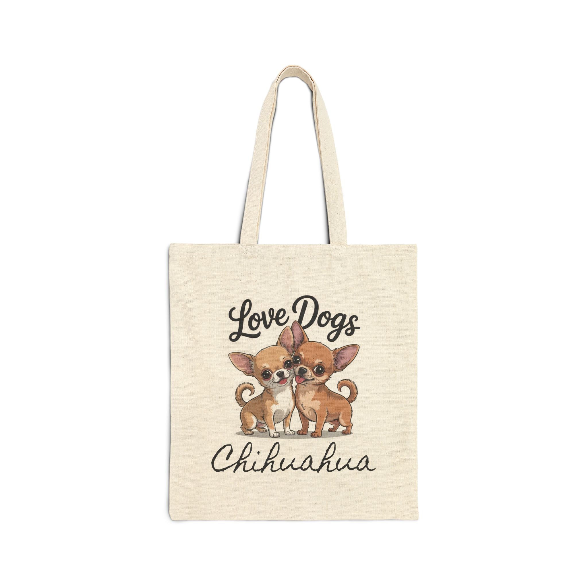Cute Chihuahua Tote Bag, Love Dogs Gift, Pet Lover Tote, Eco-Friendly Canvas Bag, Dog Mom Bag, Dog Lovers Accessories