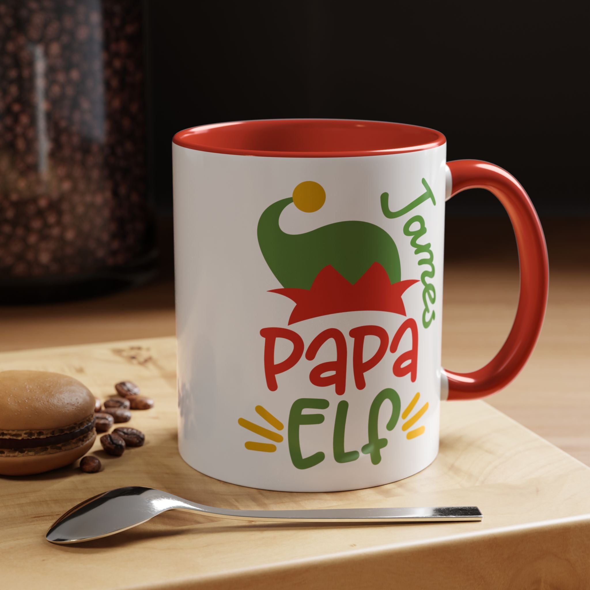 Festive Papa Elf Coffee Mug - Perfect Holiday Gift, Family Celebrations, Personalized Mugs, Christmas Decor, Fun Kitchenware