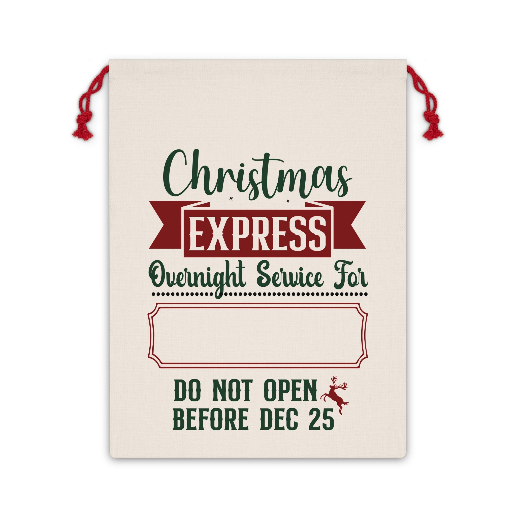 Christmas Express Gift Bag Personalized