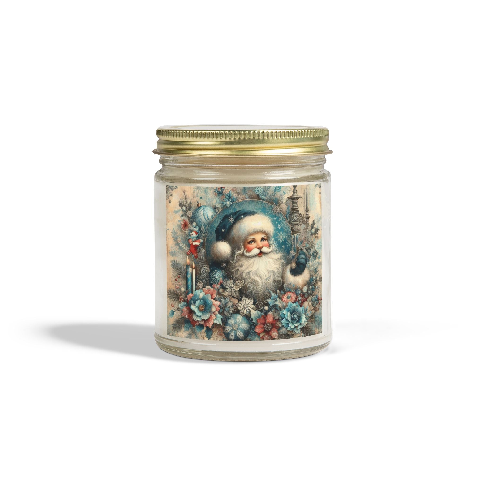 Lavender Scented Christmas Candle - Coconut Apricot Wax (4oz, 9oz)