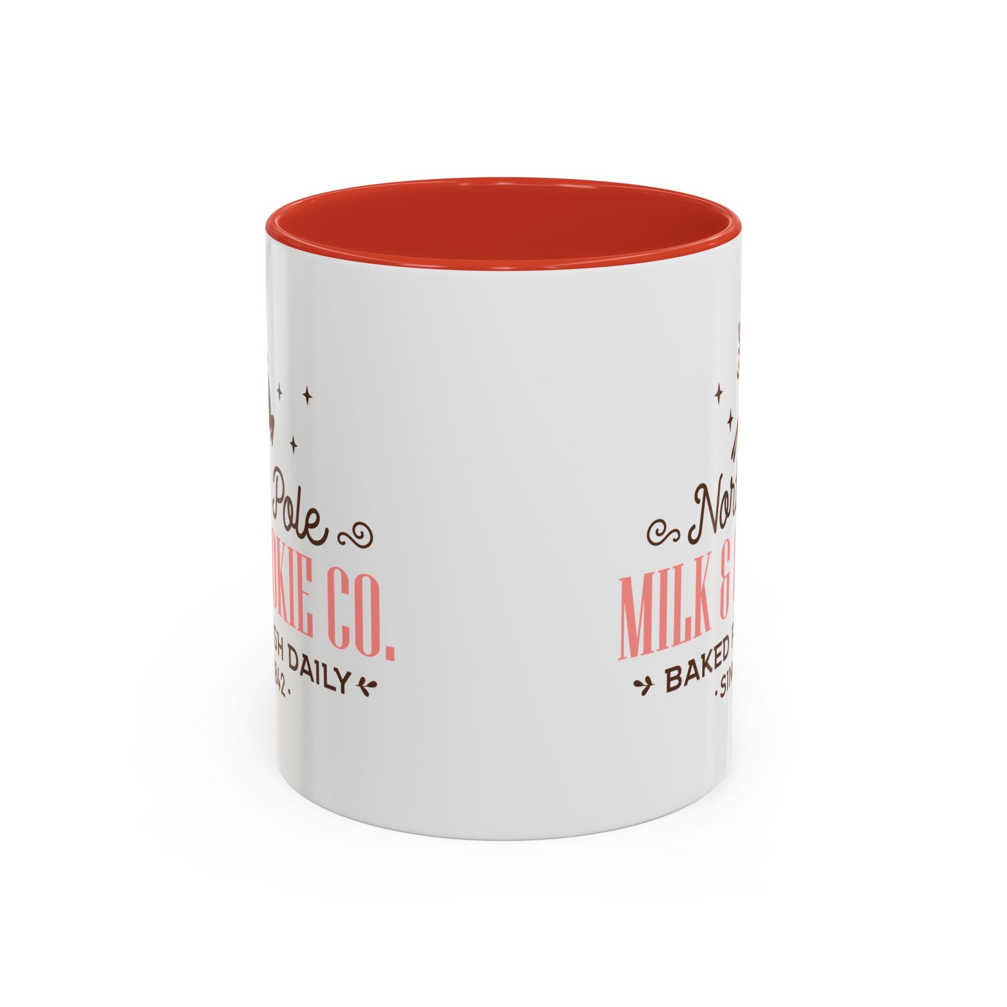 North Pole Themed Coffee Mug - Holiday Hot Drink Cup, Gift for Coffee Lovers, Christmas Decor, Reindeer Design, Baked Fresh Daily