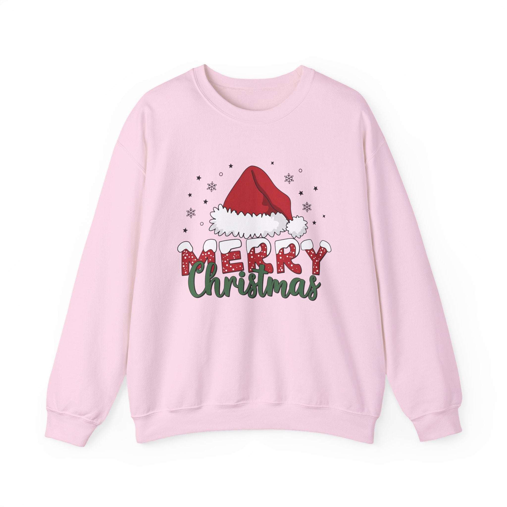 Festive Merry Christmas Crewneck Sweatshirt, Holiday Gift, Sweater, Christmas Apparel, Winter Fashion, Cozy Sweatshirt