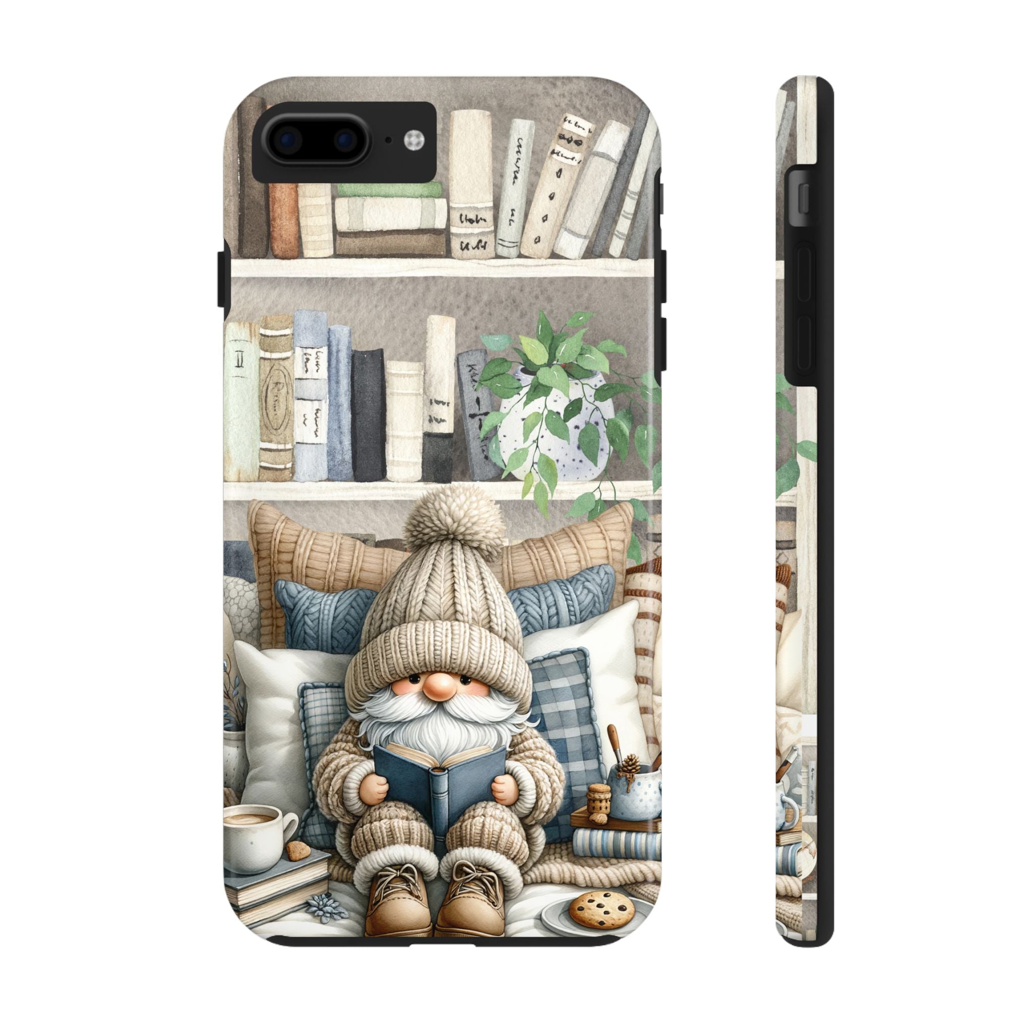 Bookish Cozy Gnome Tough Phone Case - Perfect for Book Lovers