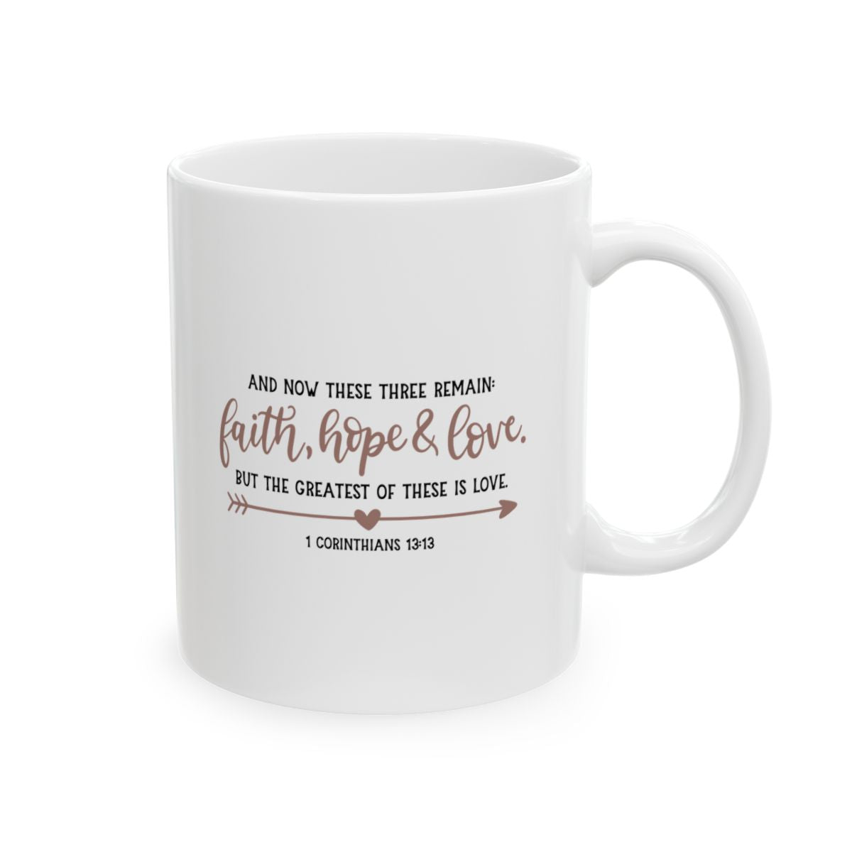 Faith, Hope, Love Ceramic Coffee Mug