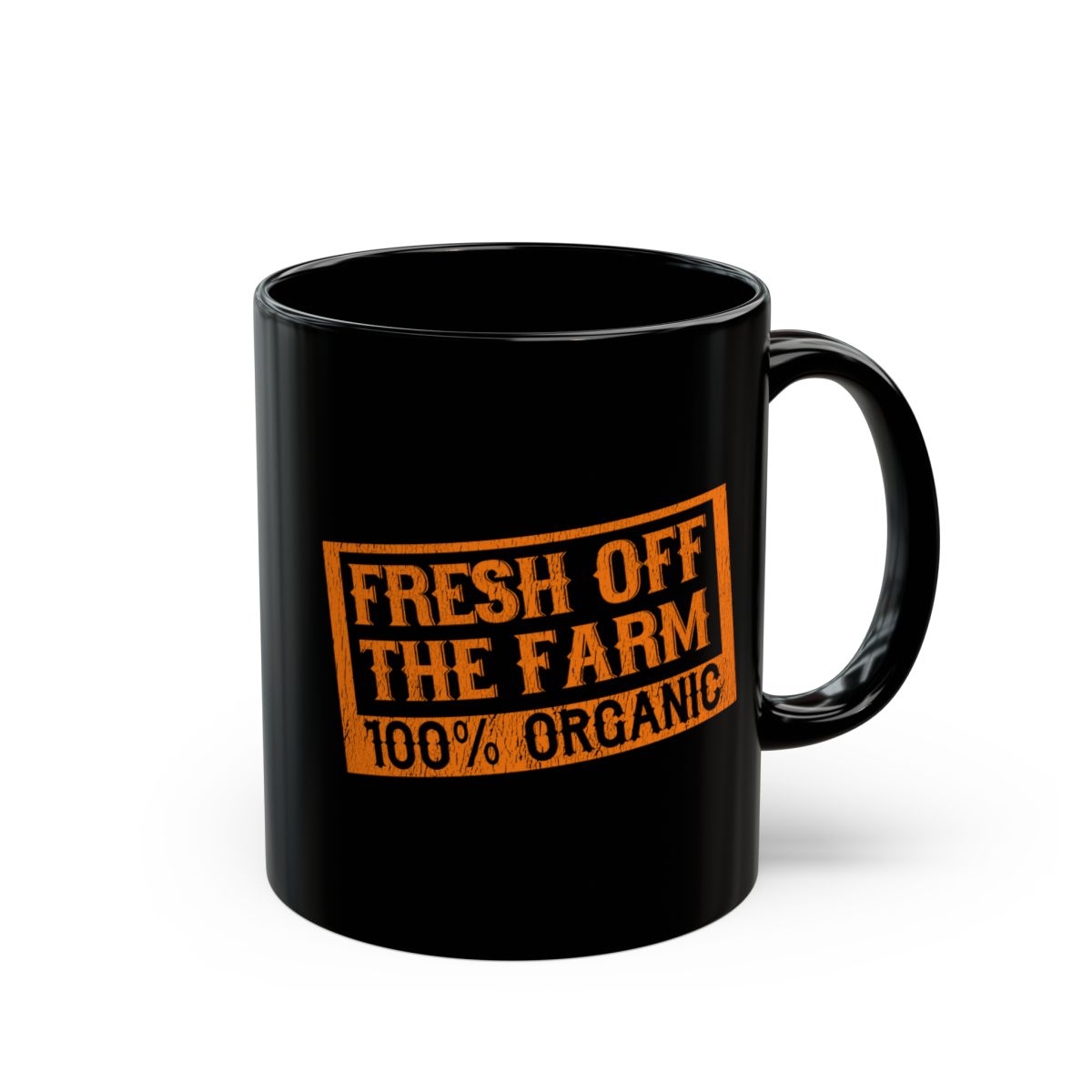 Fresh Off The Farm Black Mug