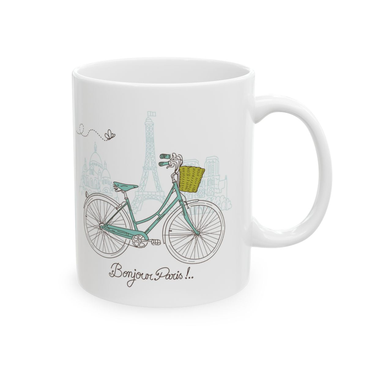 Life Is Like Riding A Bicycle Ceramic Mug