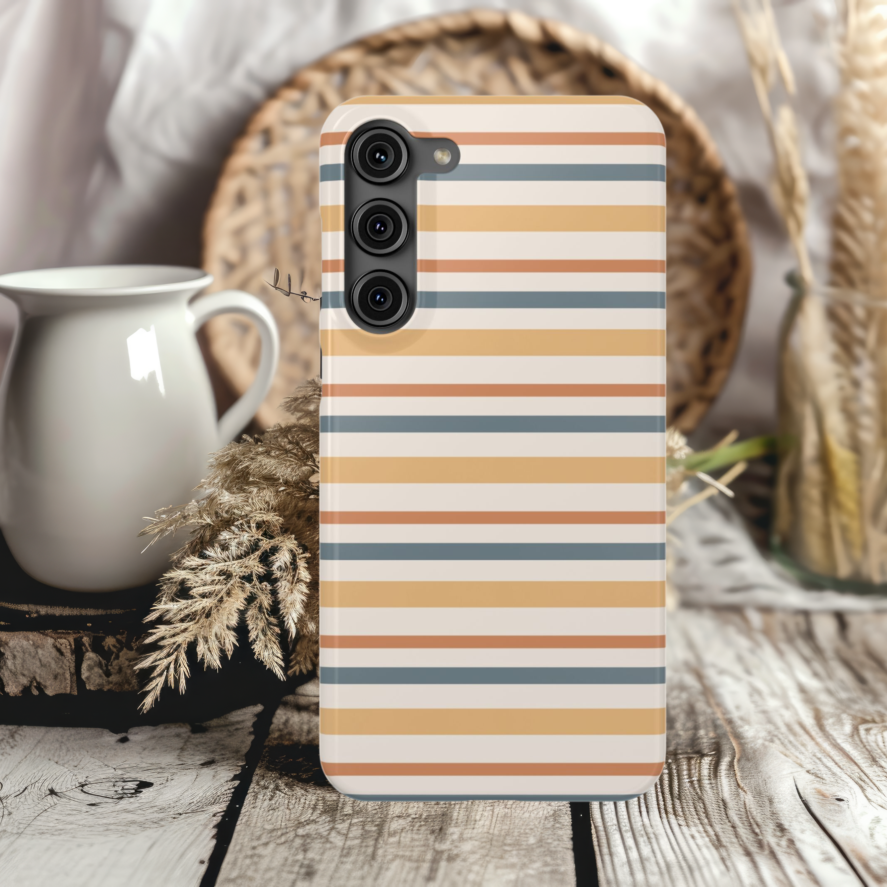 Modern Striped Slim Case Stylish For iPhone or Samsung Protection for Trendsetters