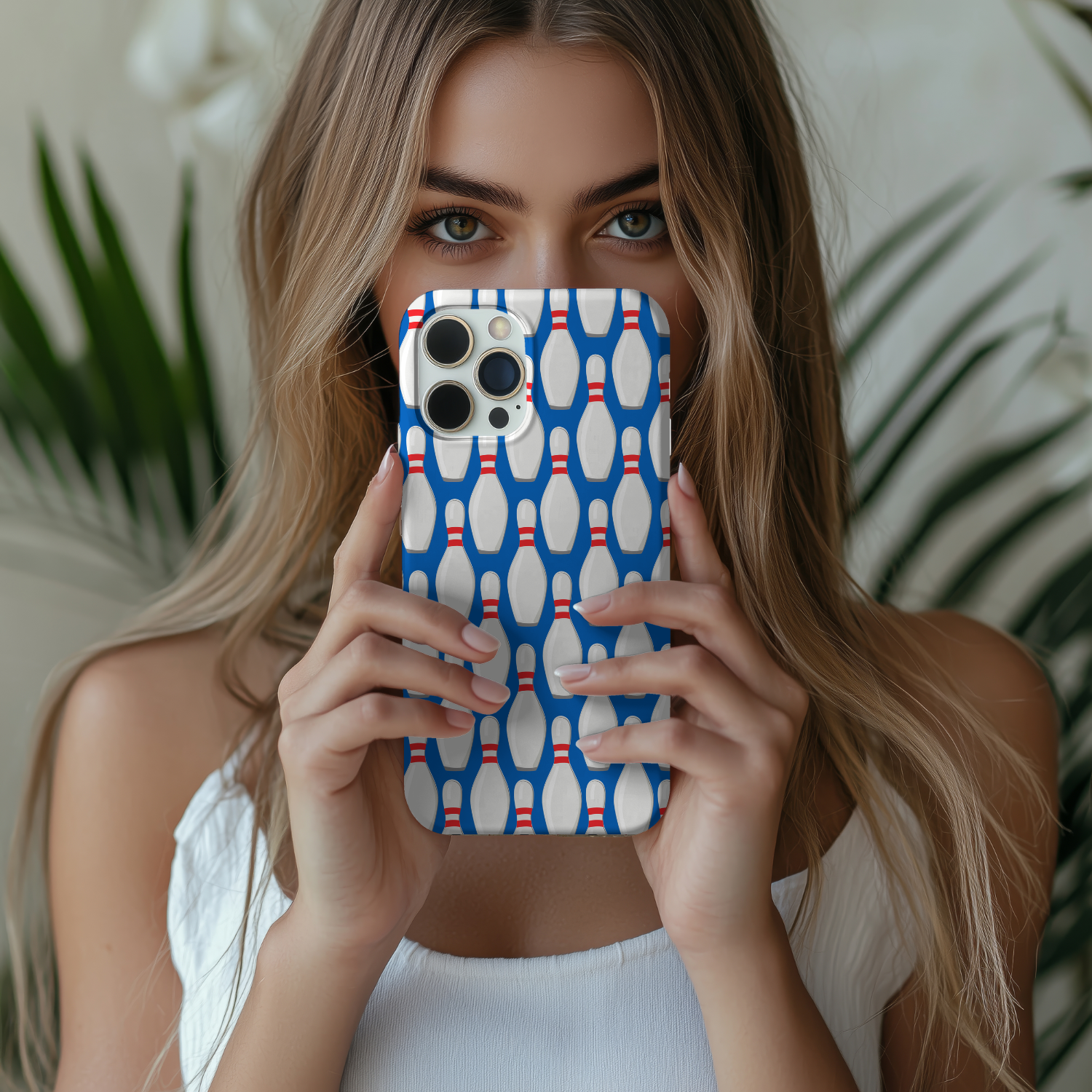 Bowling Pin iPhone Samsung Case Tough Protection Fun Gift for Bowlers Sporty Accessory for Bowlers Unique Phone Cover for Holidays