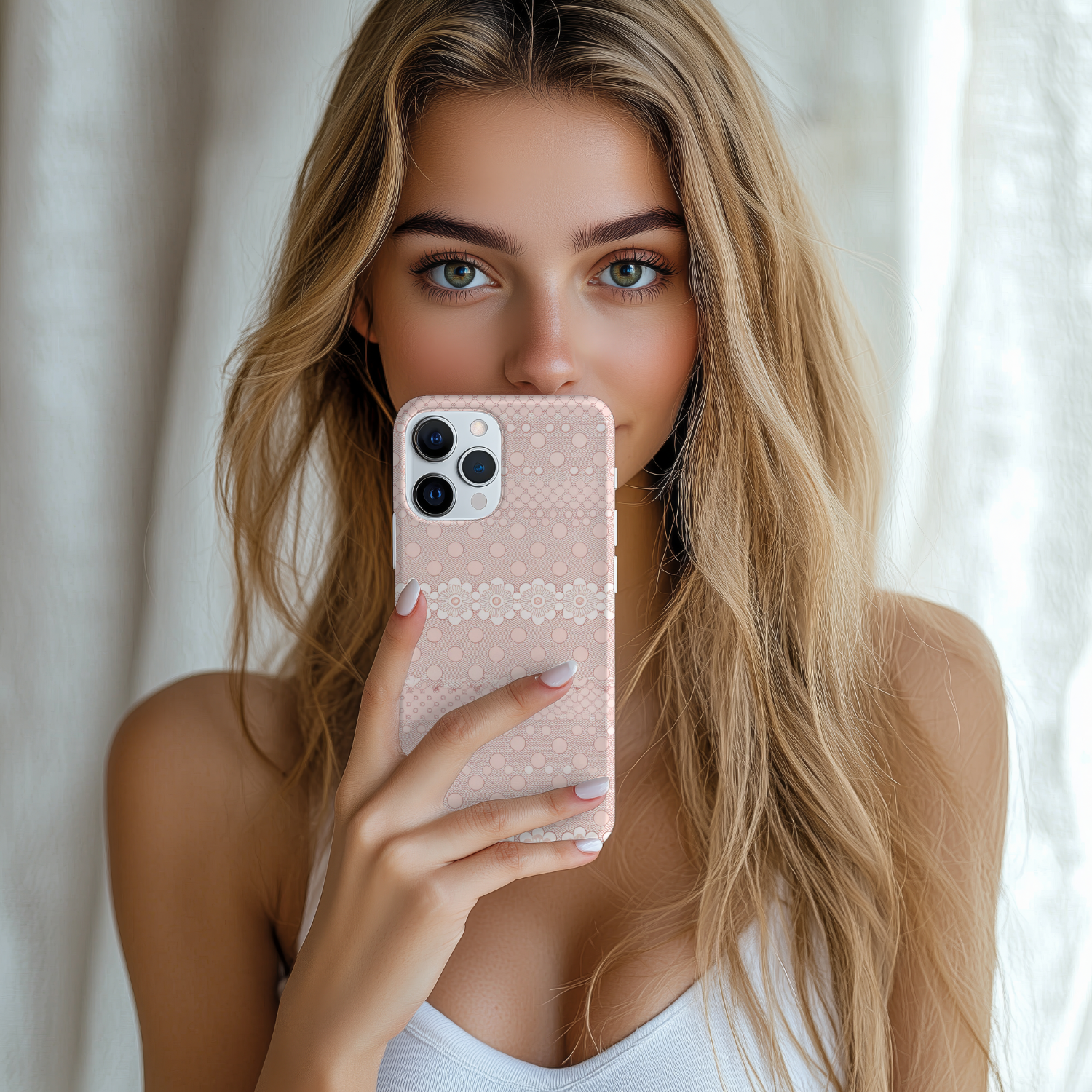 Stylish Pink Tough iPhone Samsung Case, Cute Phone Protection, Stylish Smartphone Accessory, Perfect Gift for Her, Trendy Floral Design