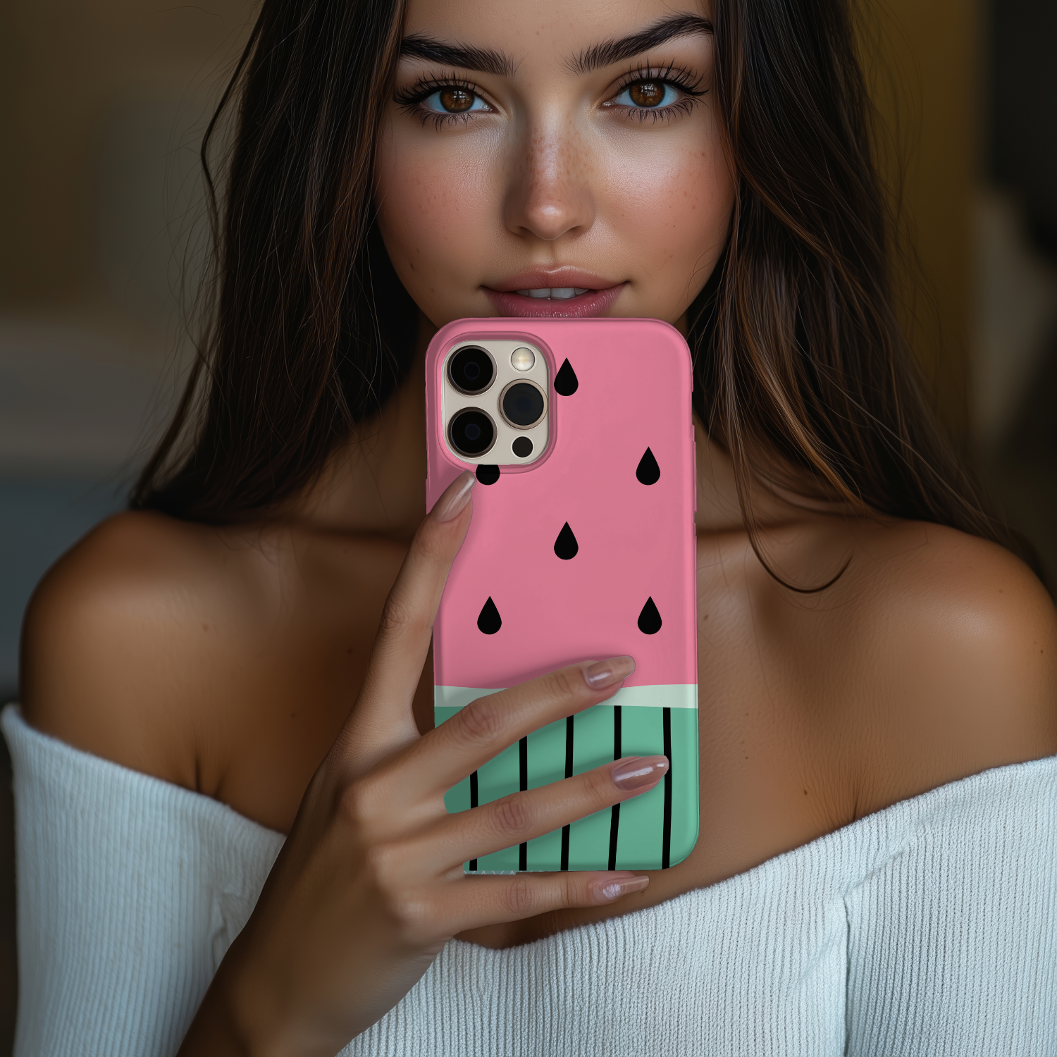 Watermelon Vibes Phone Case Tough & Durable, Cute Summer Accessory, Gift for Friends, Trendy Phone Cover, Fun Summer Design