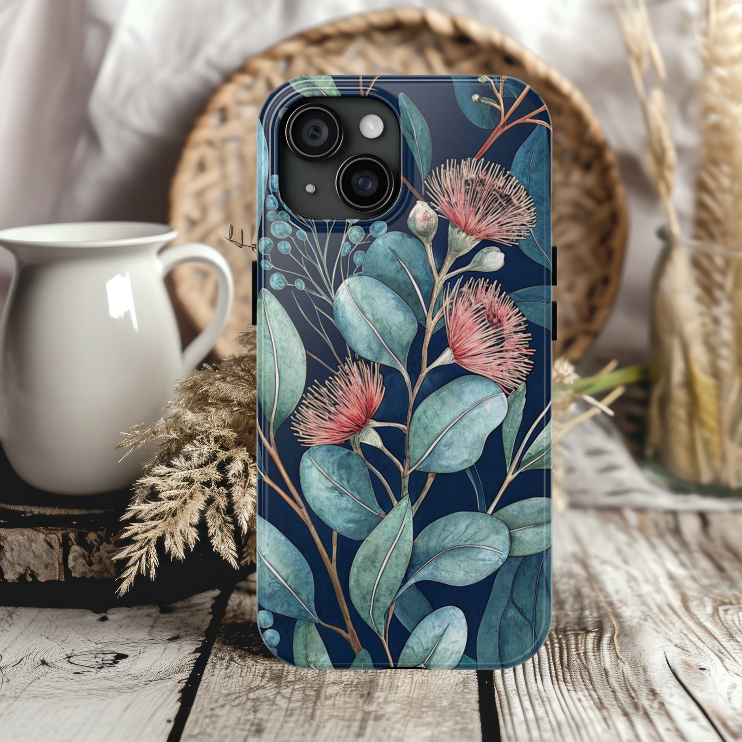 Floral Tough Phone Case, Stylish Phone Cover, Nature-Inspired Gift, Durable Protection, Phone Accessory for Plant Lovers, iPhone or Samsung
