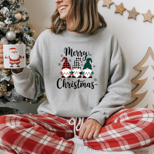 Merry Christmas Crewneck Sweatshirt, Holiday Sweater, Christmas Gift, Cozy Winter Wear, Holiday Sweatshirt, Festive Fashion