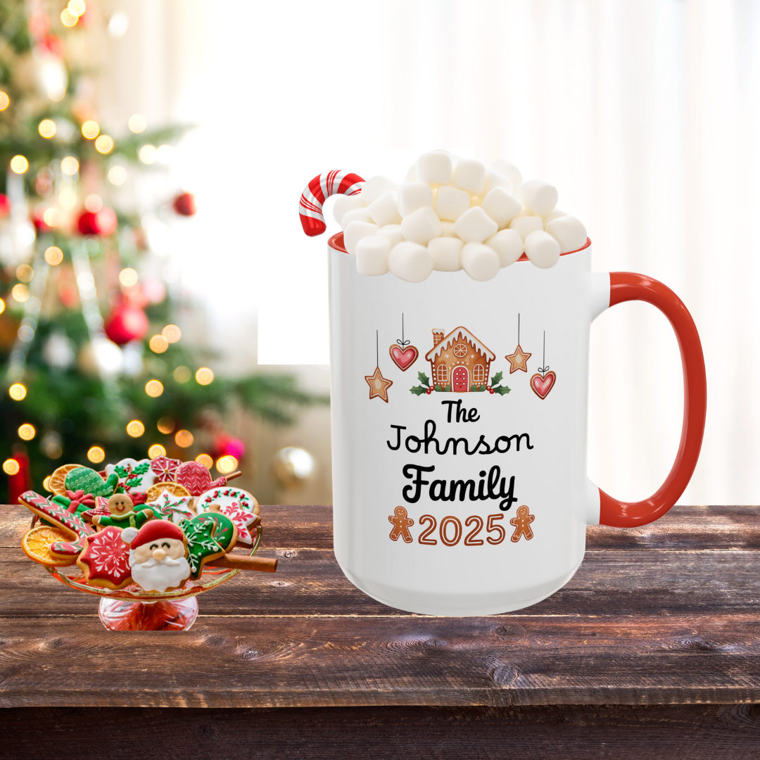 Personalized Family Coffee Mug - Christmas Gift, Holiday Mugs, Family Tradition, Custom Drinkware, Home Décor