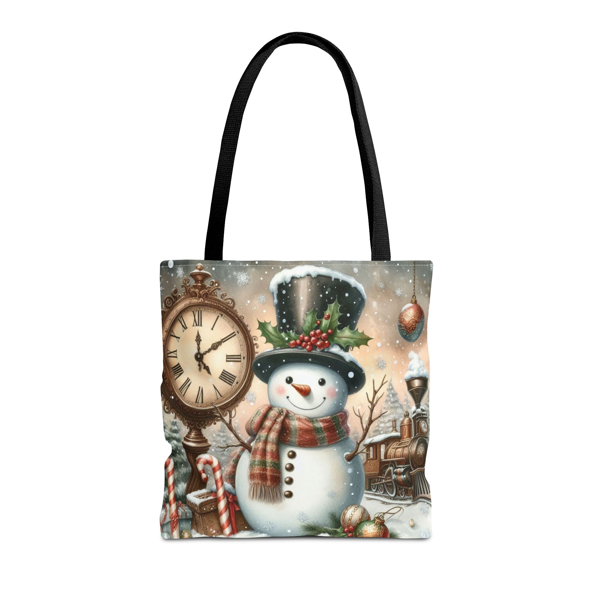 Snowman Christmas Tote Bag