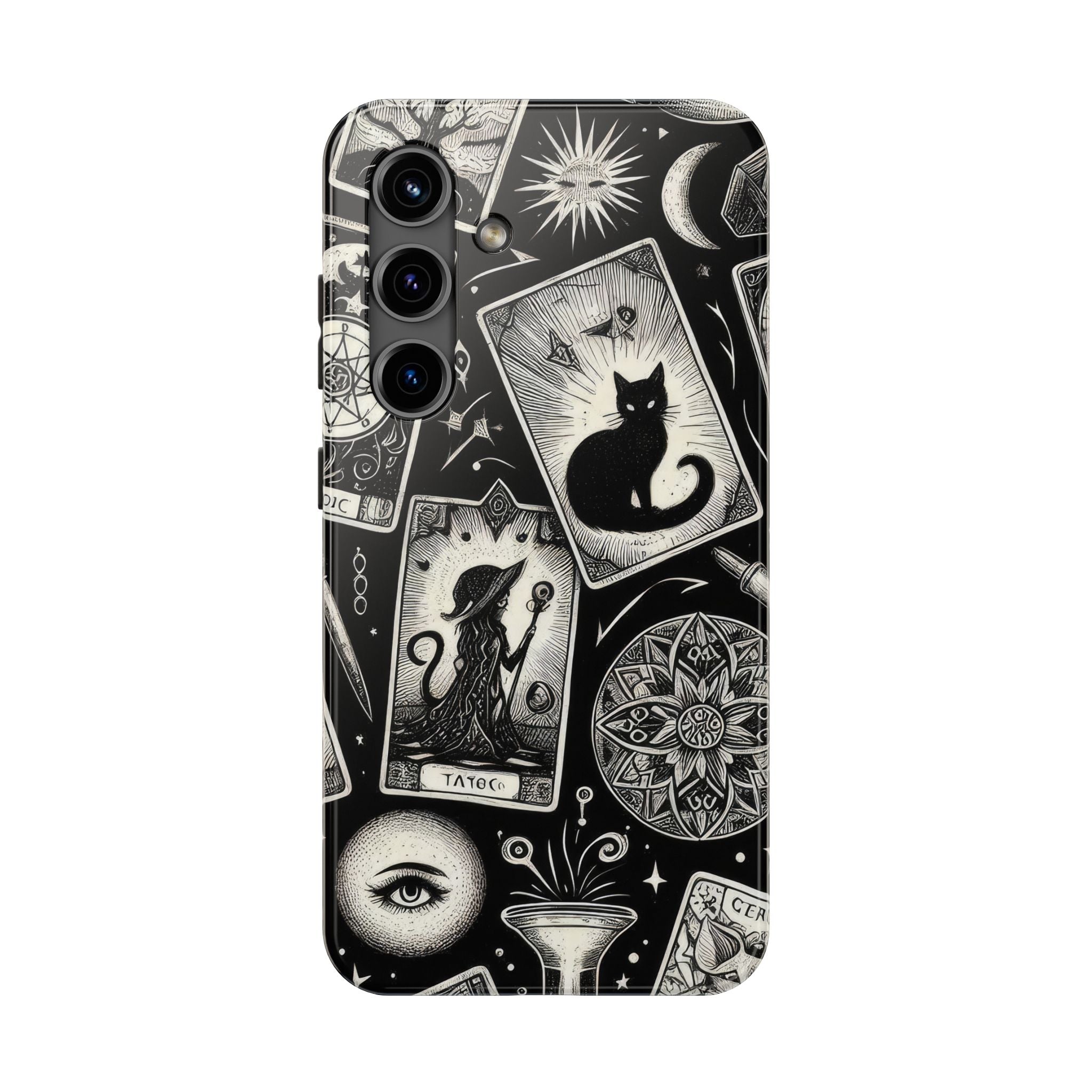 Black Cat Tarot Mobile Phone Case