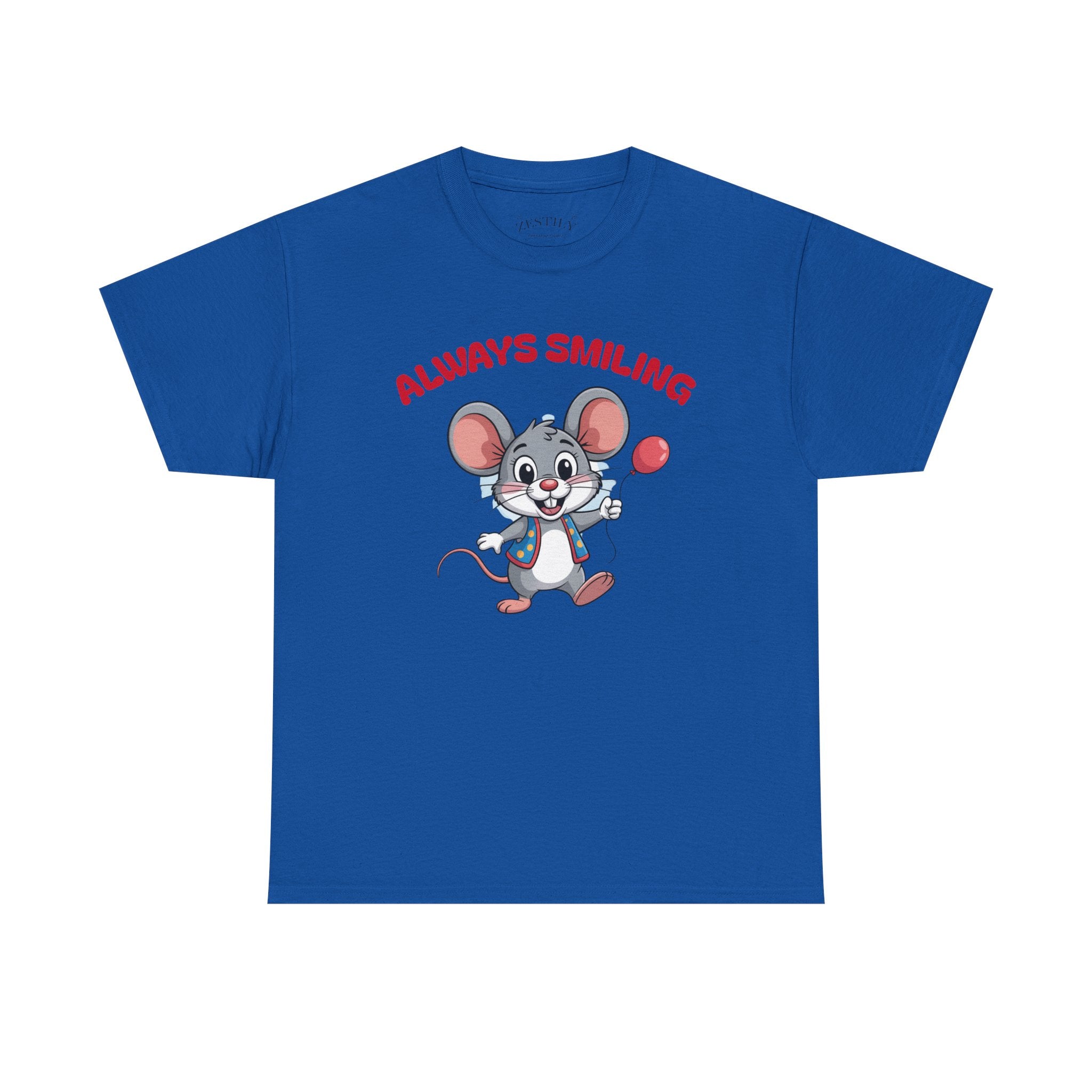 Always Smiling Mouse Tee, Fun Graphic Shirt, Cotton T-Shirt, Cute Gift for Adults, Perfect for Birthdays, Parties
