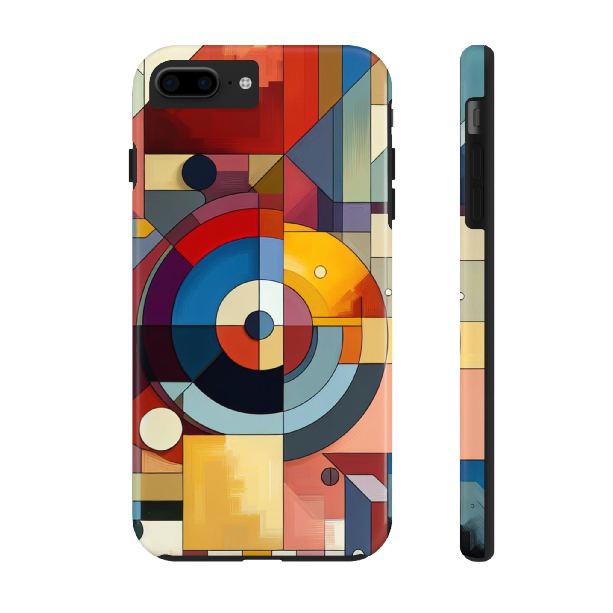Abstract Geometric Phone Case, Tough Smartphone Cover, Colorful Phone Accessory, Modern Art Case, Unique Gift for Tech Lovers, iPhone Samsung Cover