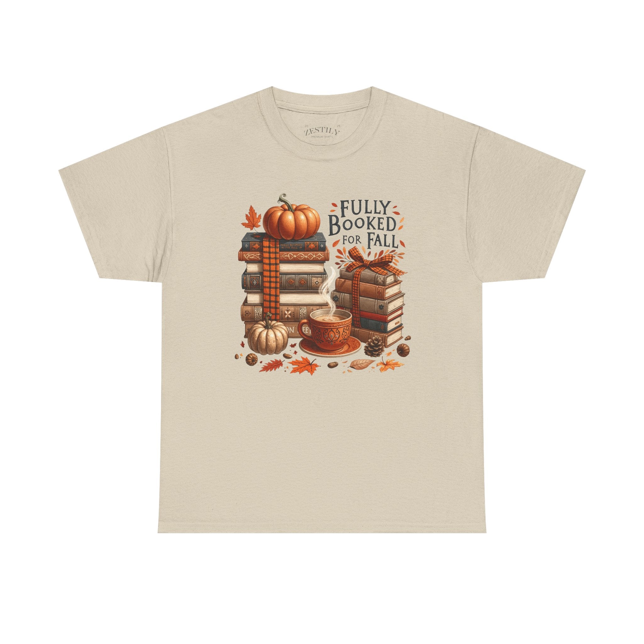 Cozy Autumn Book Lover Tee, Fully Booked for Fall Shirt, Fall Fashion, Gift for Bookworms, Thanksgiving Apparel, Reading T-Shirt