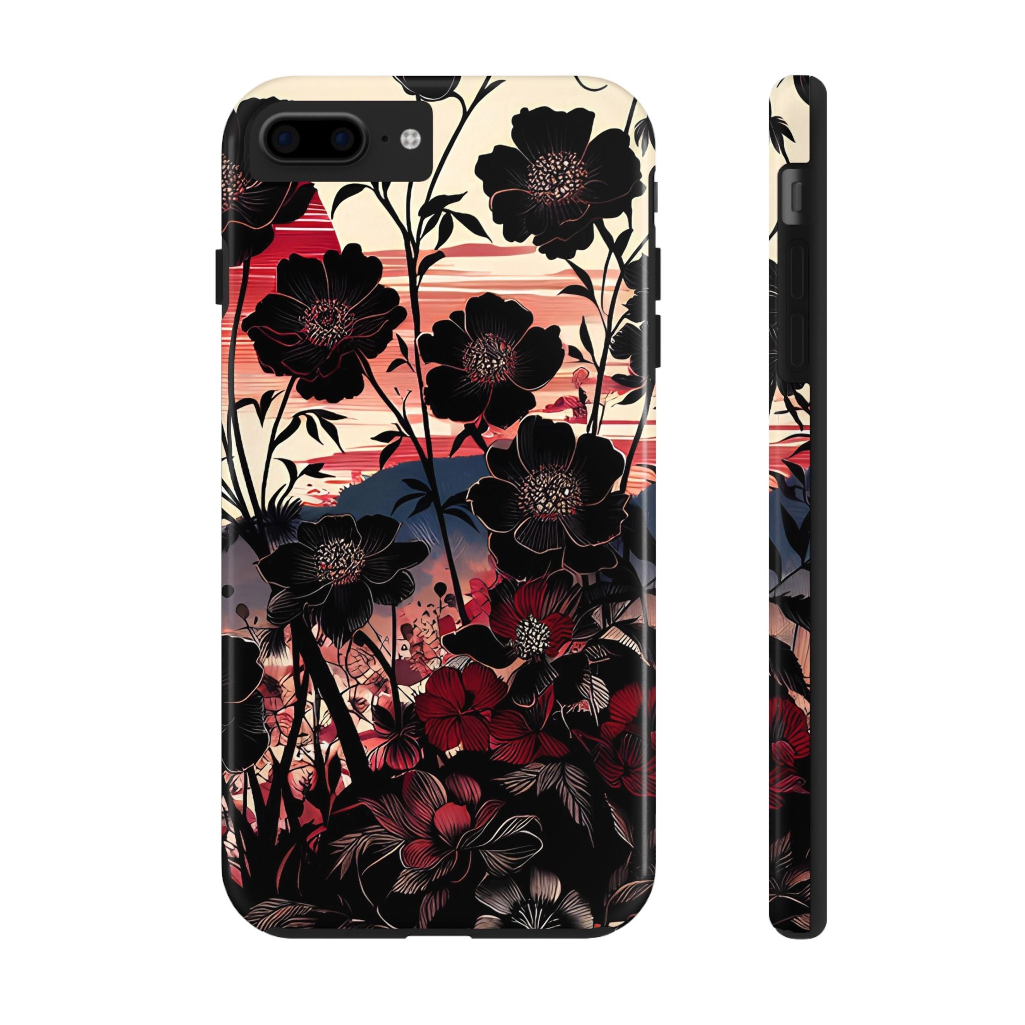 Elegant Artistic Floral Tough iPhone Samsung Case for Protection and Style