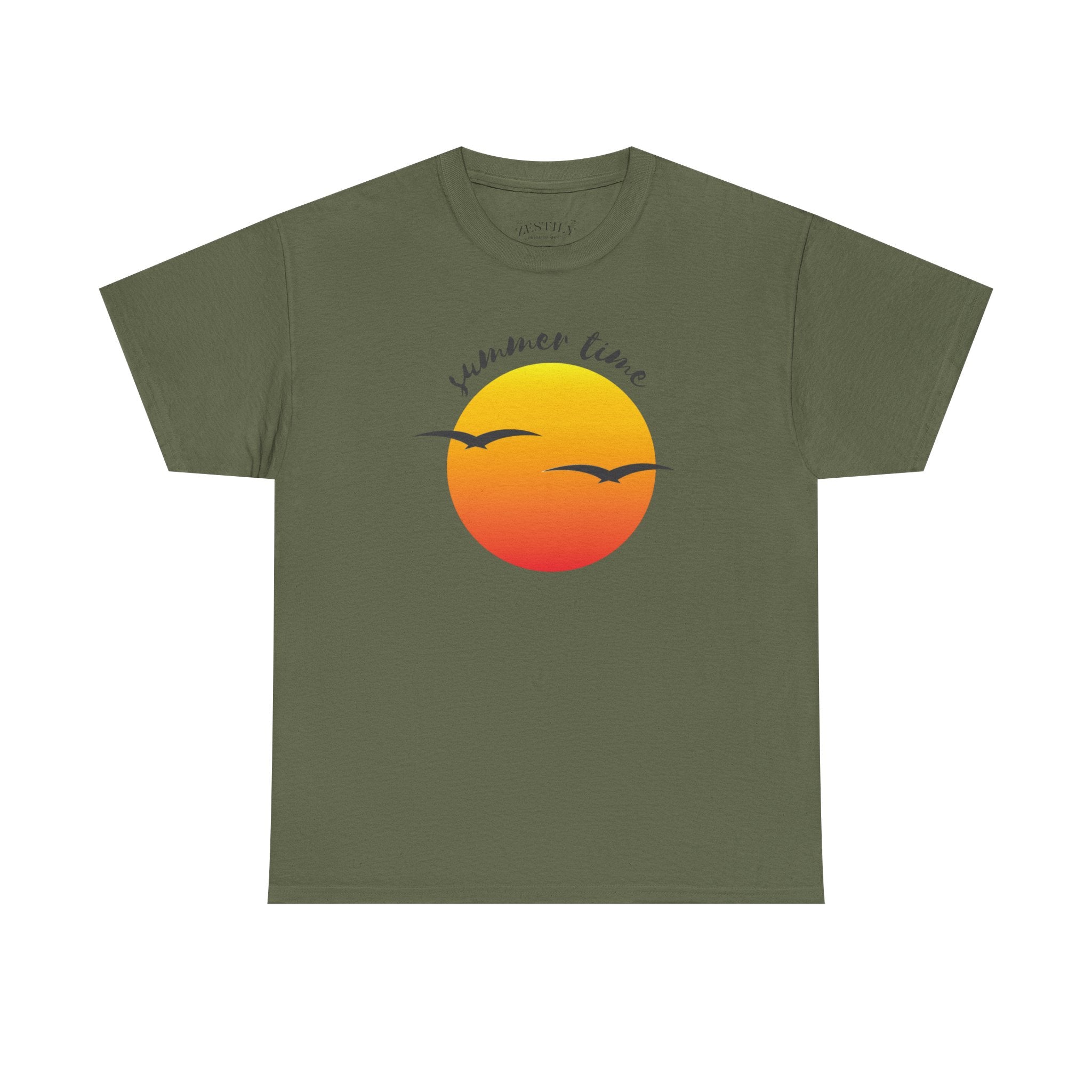 Summer Sunset Graphic Tee - Perfect for Beach Days, Casual Outings, Festivals, Summer Celebrations, T-Shirt
