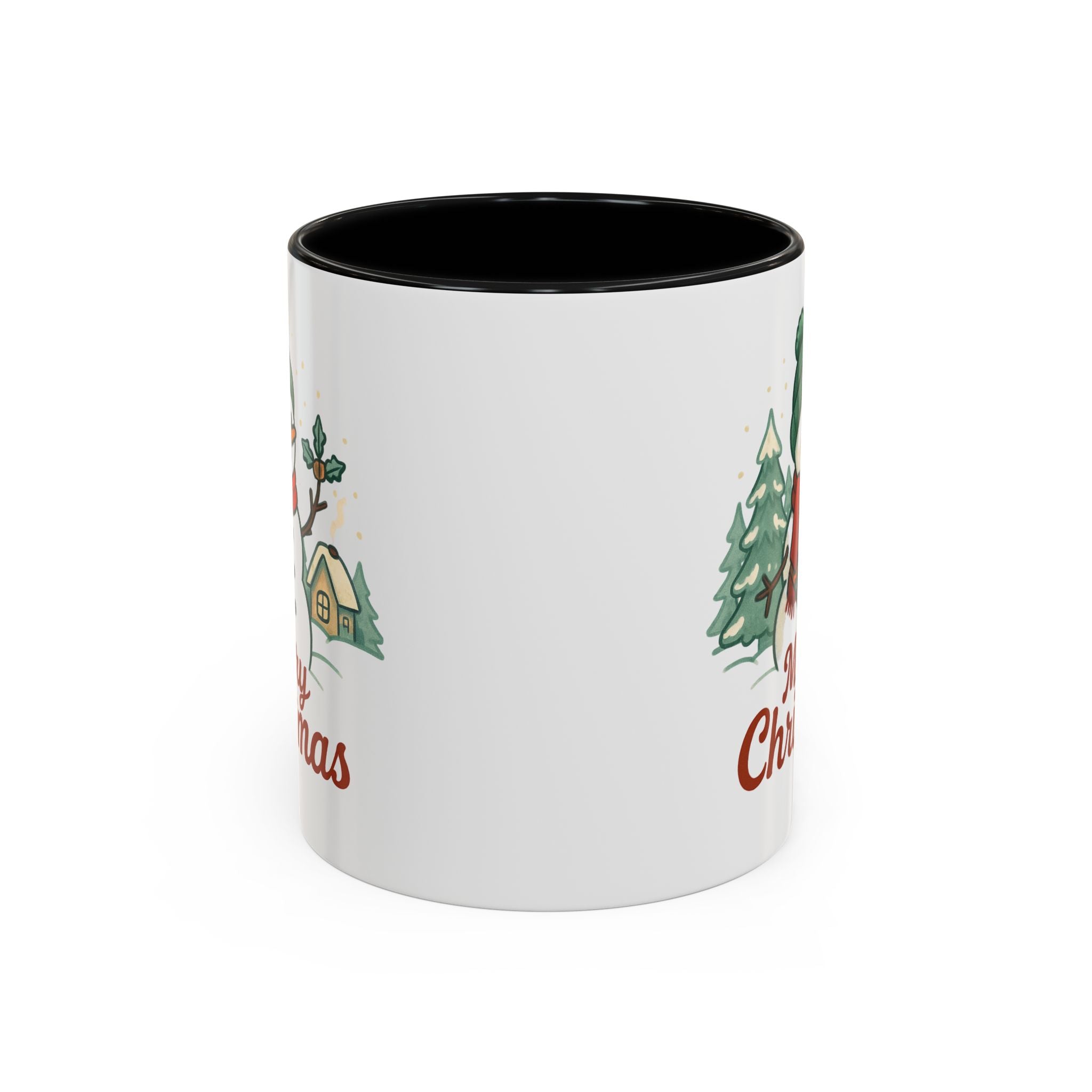 Festive Christmas Coffee Mug, Winter Holiday Gift, Merry Christmas Mug, Snowman Design Drinkware, Cozy Seasonal Cup