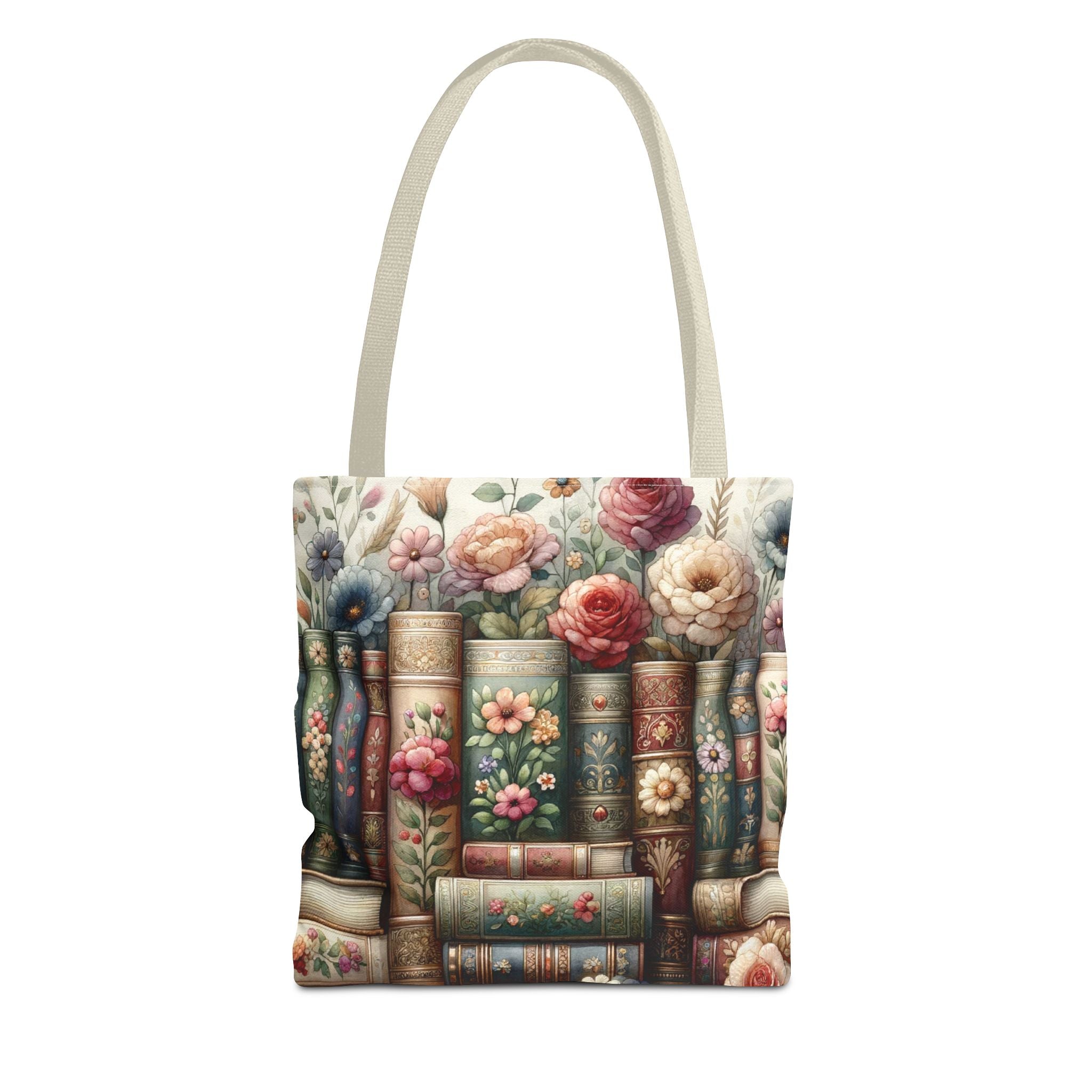 Books & Flowers Carryall Tote Bag