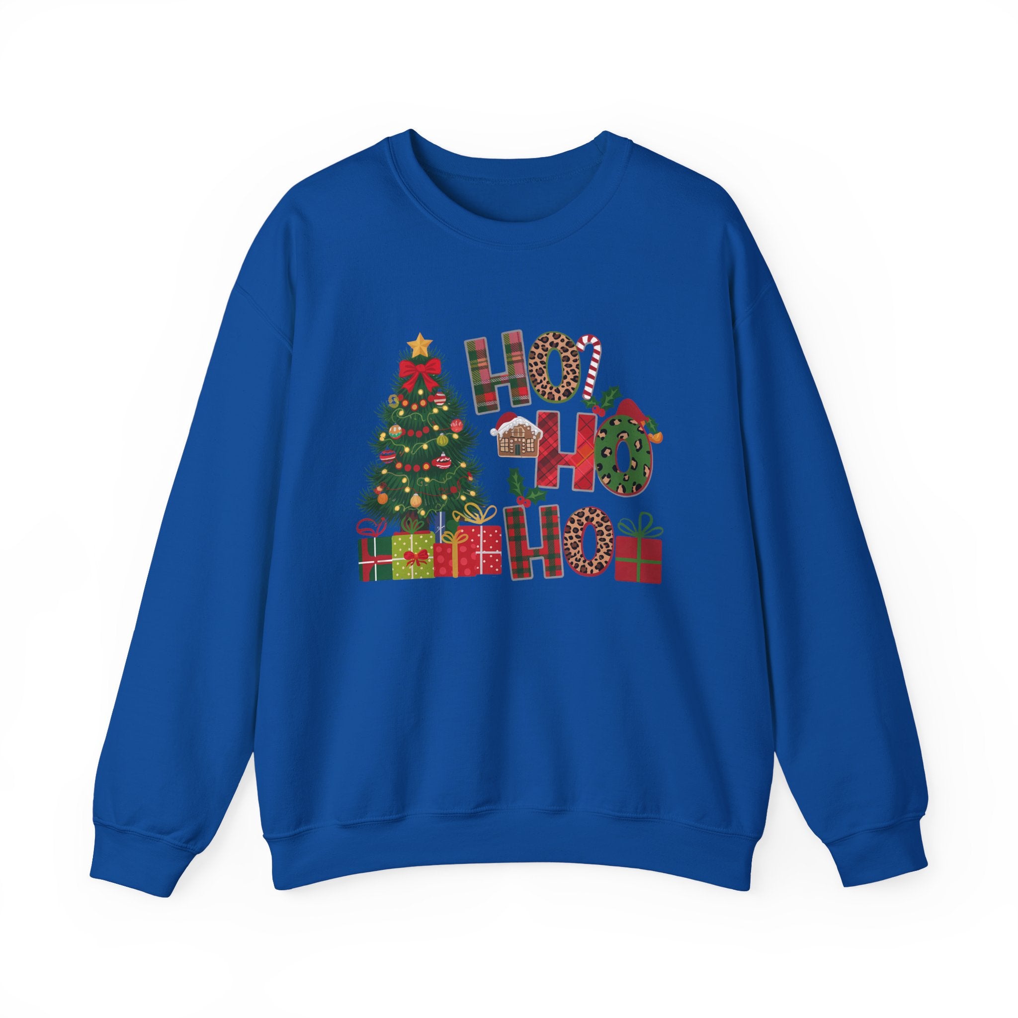 Festive Holiday Sweatshirt - Perfect Christmas Gift, Cozy Crewneck, Seasonal Style, Ho Ho Ho Design, Winter Wear