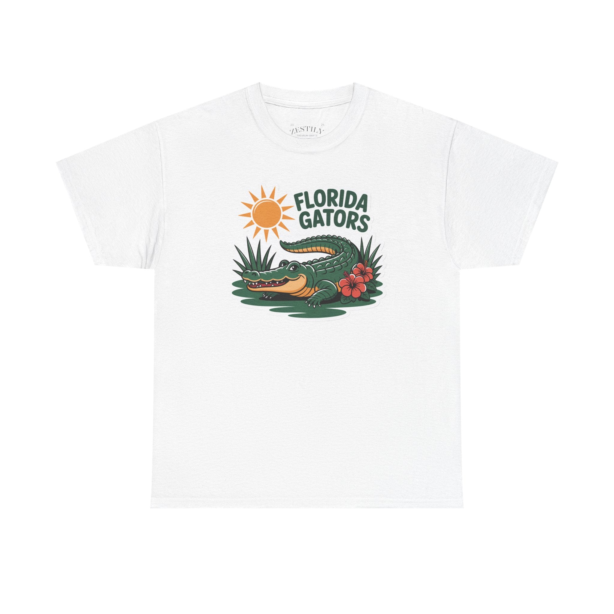 Florida Gators Heavy Cotton Tee, Perfect for College Fans, Game Day Apparel, Sports Casual Wear, Gift for Gator Enthusiasts
