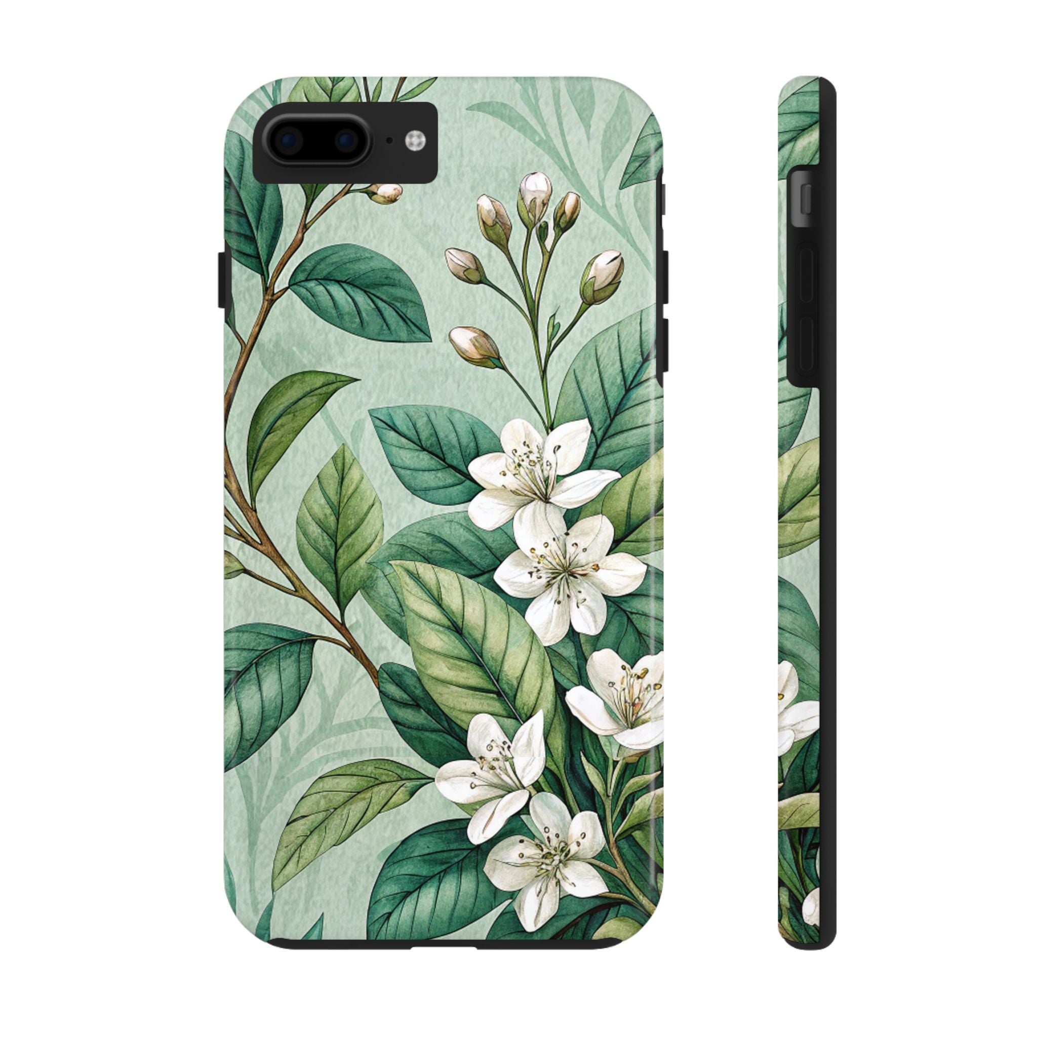Floral Tough Impact Resistant Phone Case Durable Protection with Botanical Design iPhone Samsung Cover