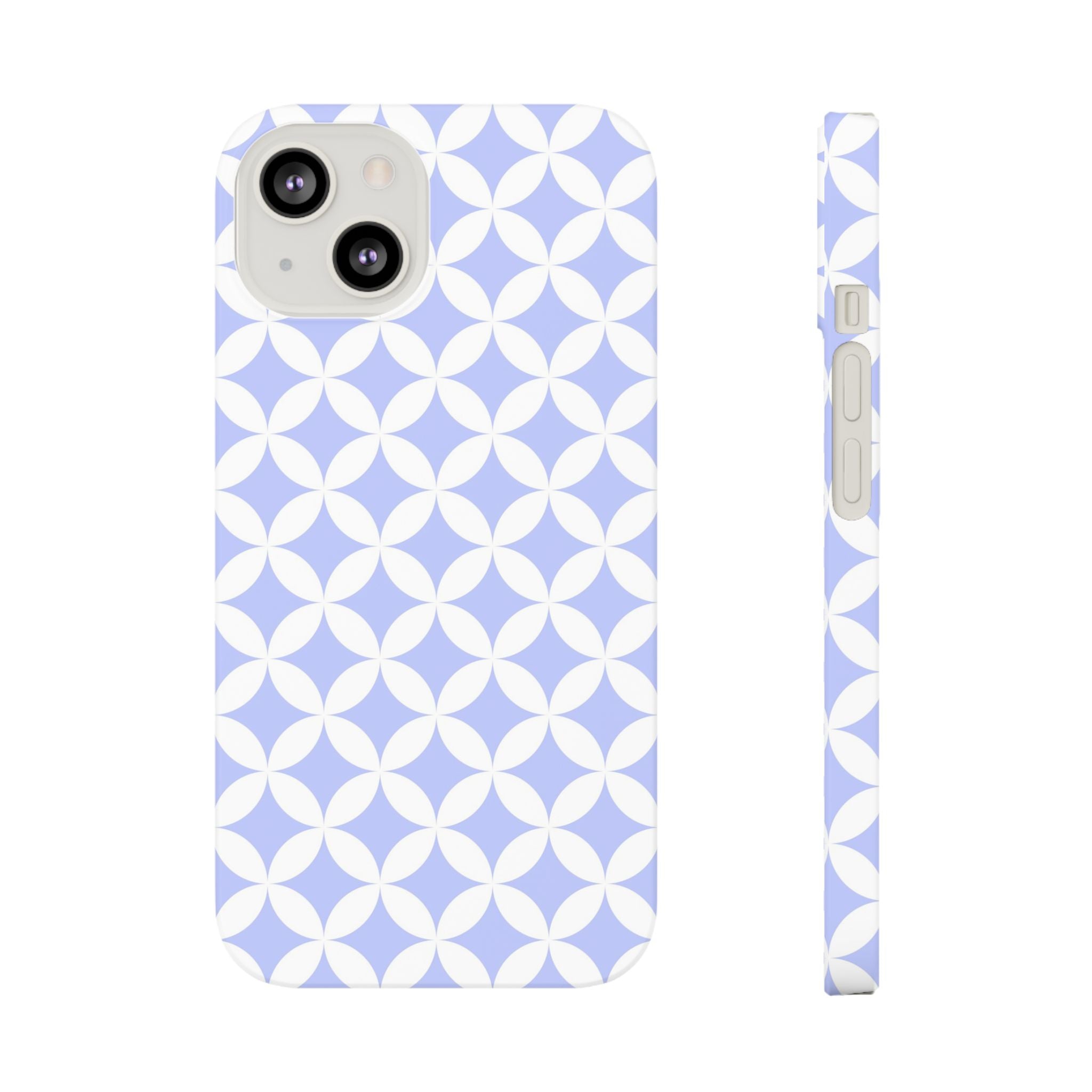 Chic Floral Lavender Slim iPhone Samsung Case Elegant Pattern Cover