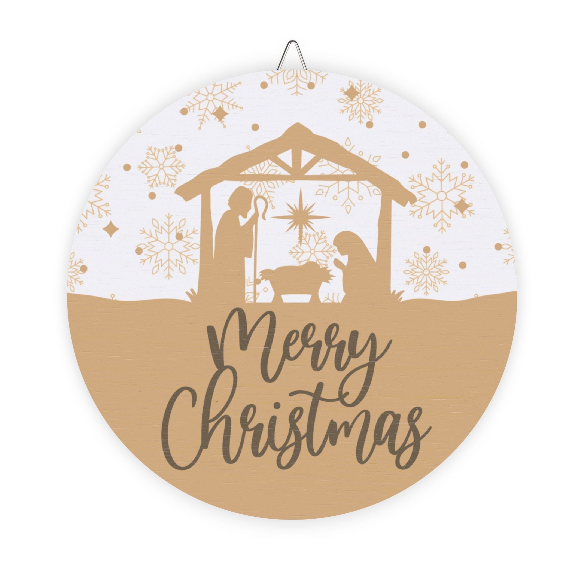 Merry Christmas Jesus In The Manger Christmas Wood Sign