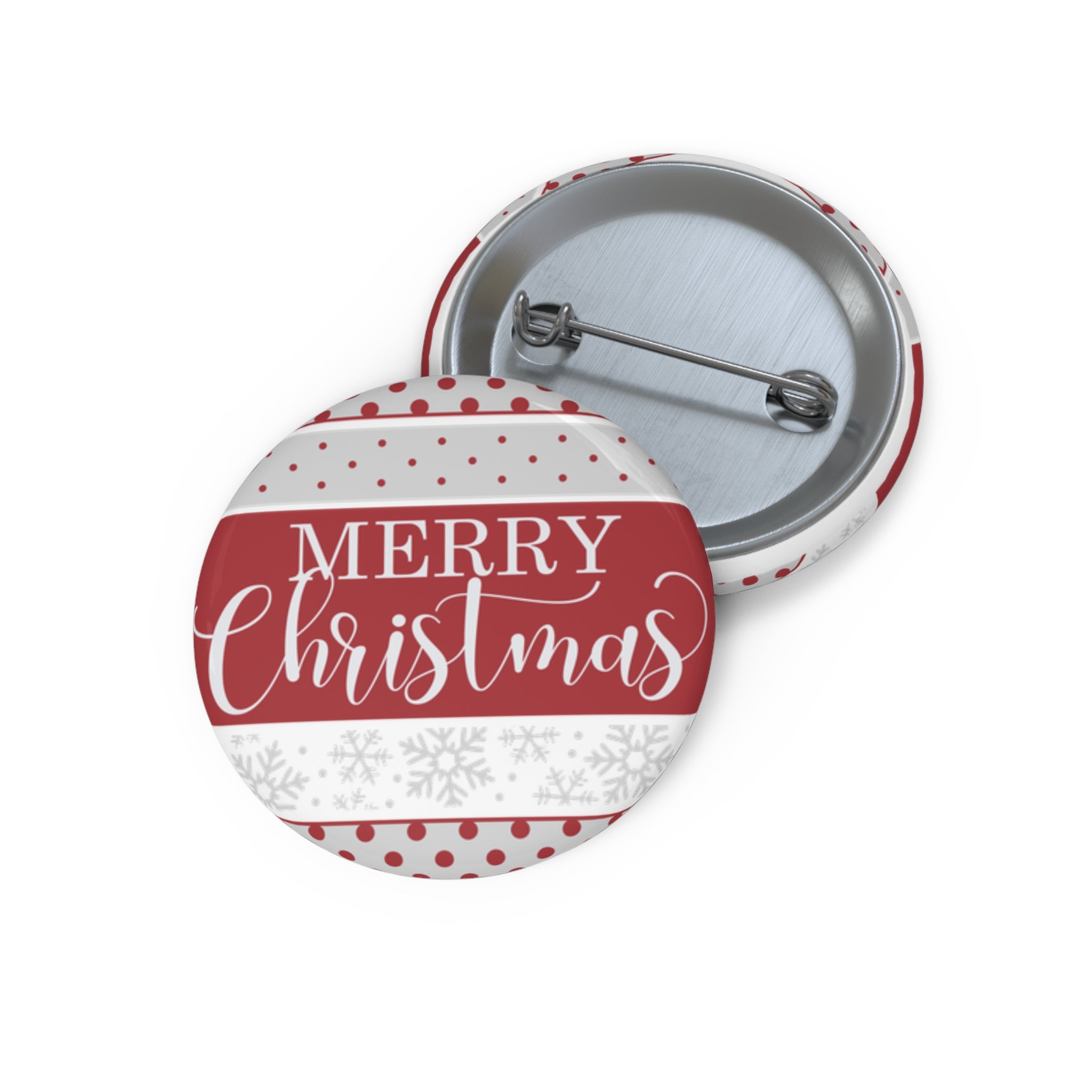 Merry Christmas Pin Button